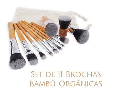 Foto 2 | Brochas de Maquillaje Funbu Bambú Ecológicas 11 Pcs