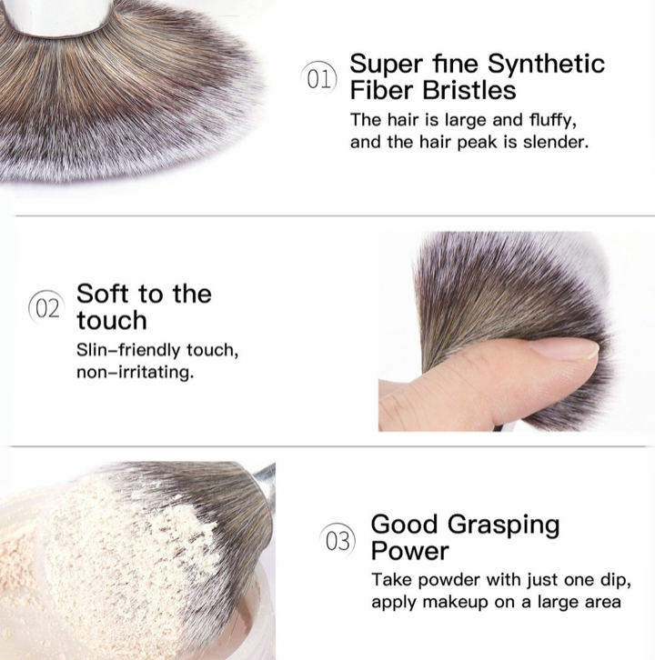 Foto 4 pulgar | Brochas de Maquillaje con Estuche Maange Negro 18 Piezas