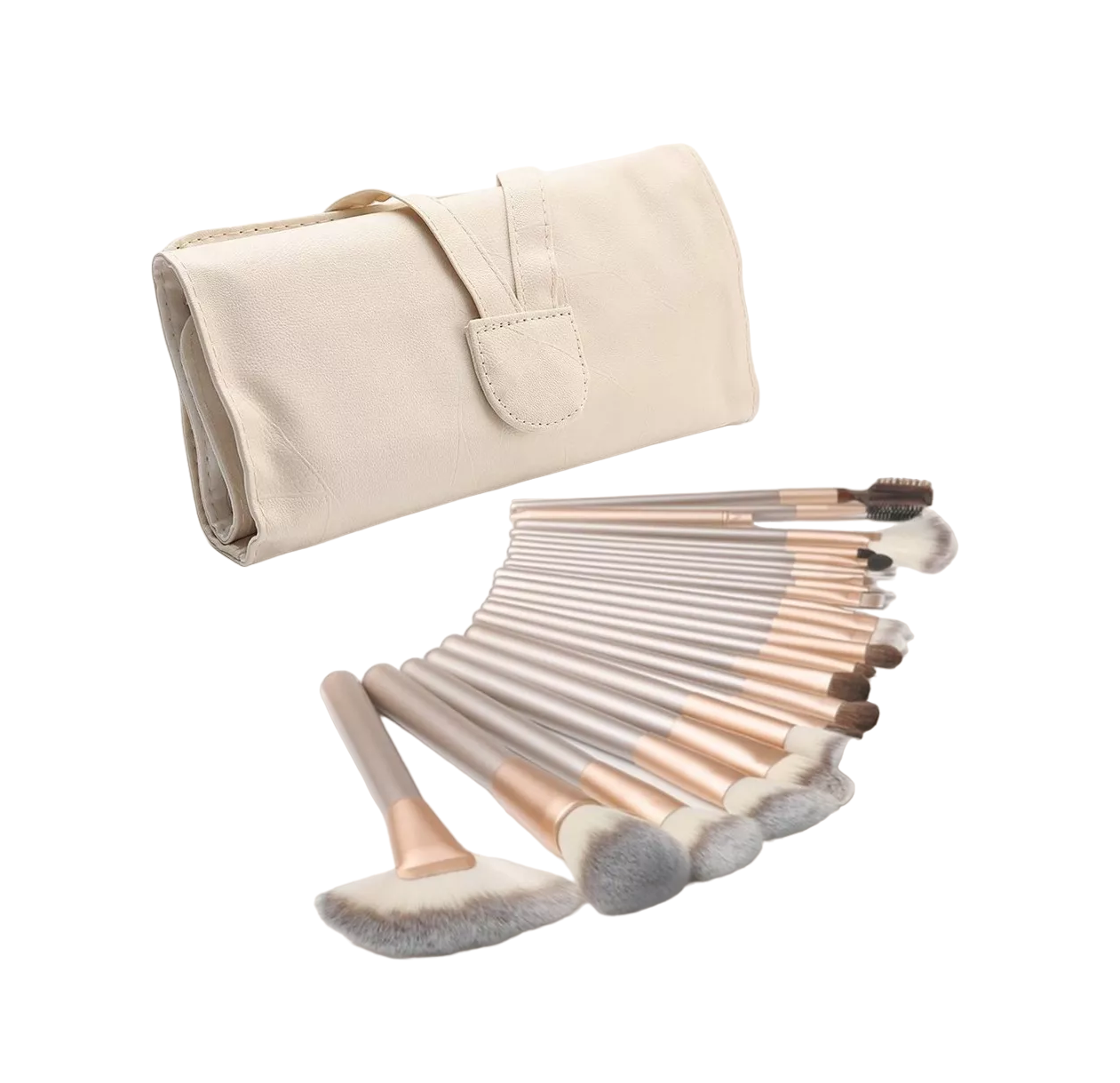 Foto 2 pulgar | Juego de 24 Brochas de Maquillaje  + Bolsa Belug