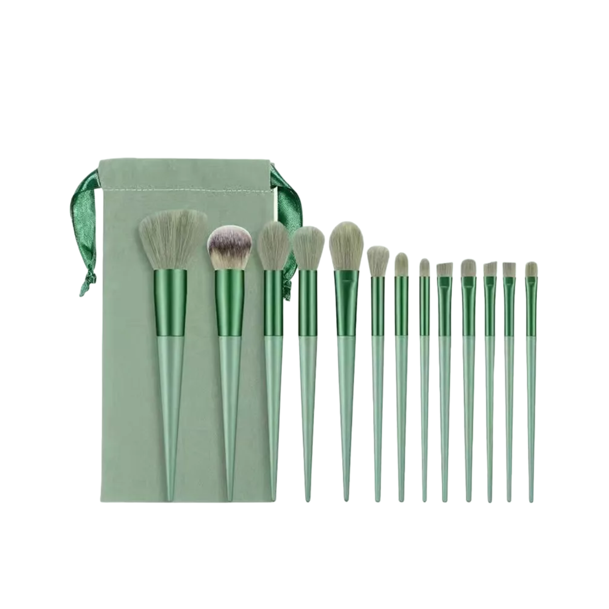 Set de Brochas de Maquillaje Belug 13 Piezas Verdes