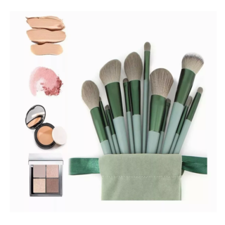 Foto 4 | Set de Brochas de Maquillaje Belug 13 Piezas Verdes