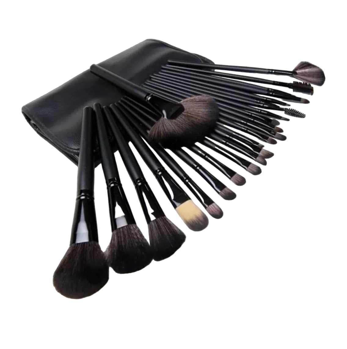 Kit de Brochas de Maquillaje Belug Negras 24 Piezas $469