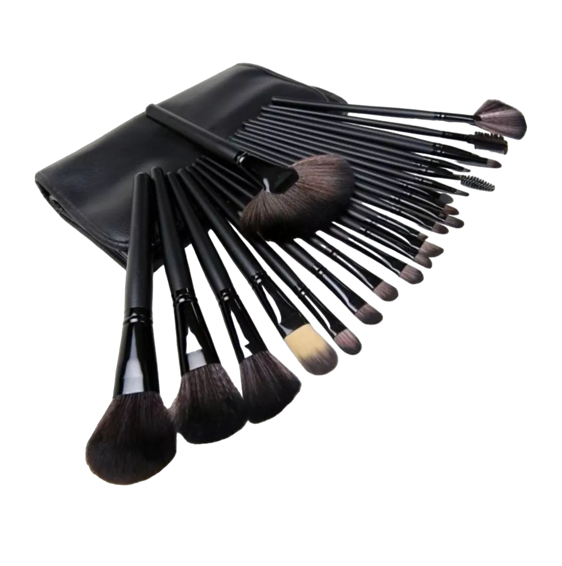 Kit de Brochas de Maquillaje Belug Negras 24 Piezas