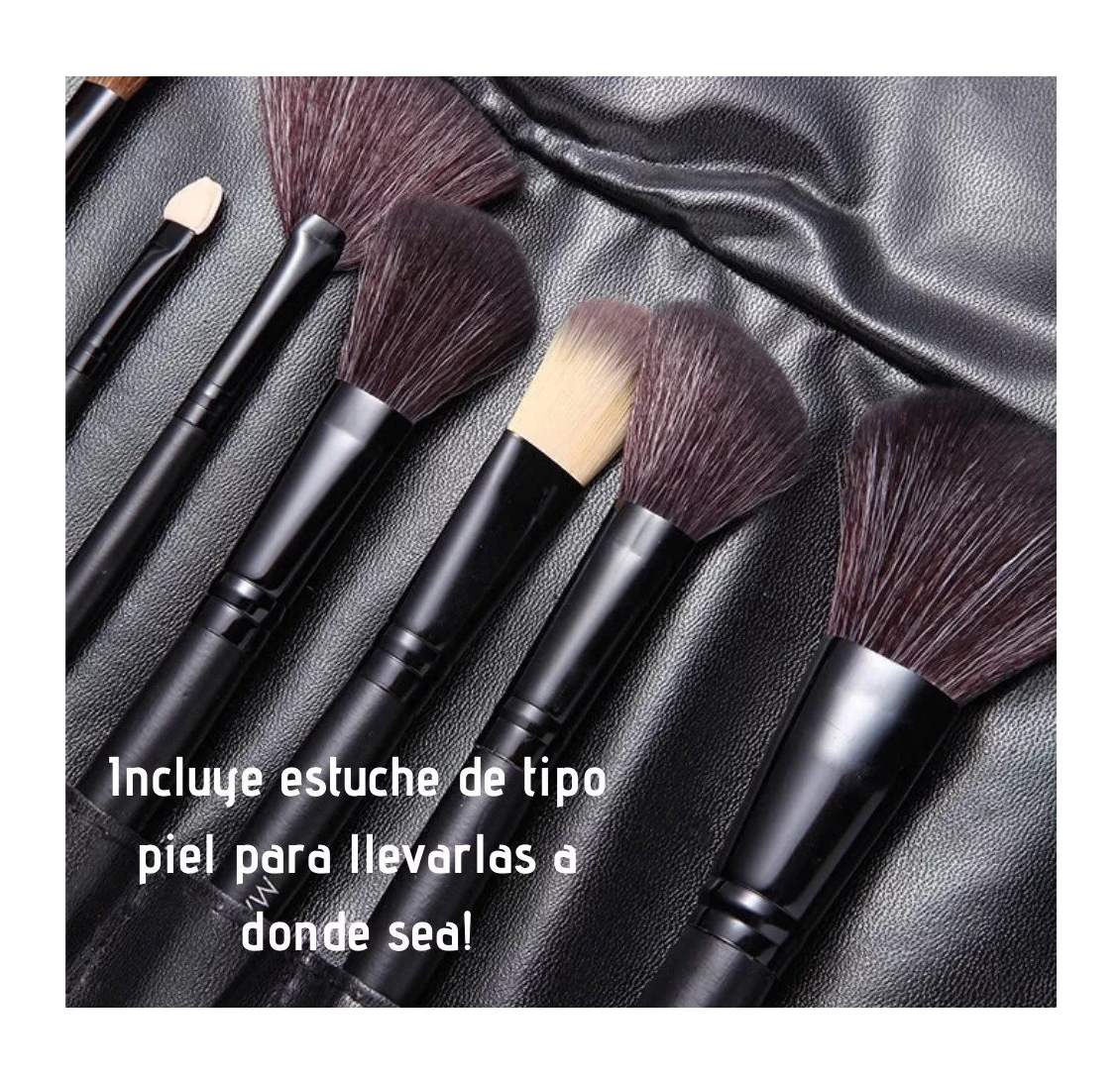 Foto 4 pulgar | Kit de Brochas de Maquillaje Belug Negras 24 Piezas