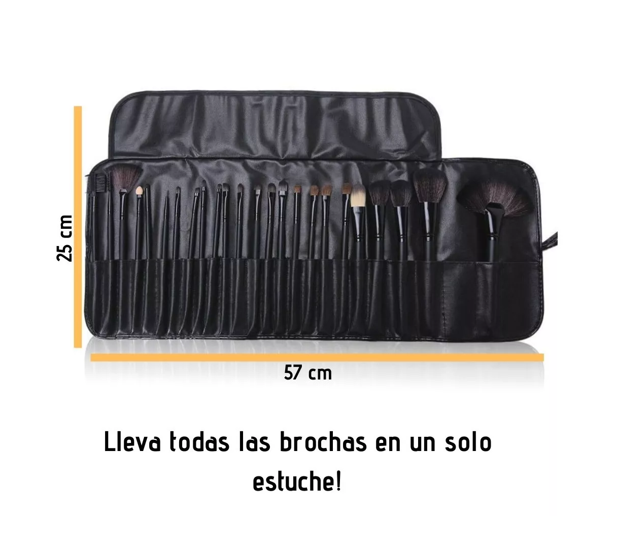 Foto 5 pulgar | Kit de Brochas de Maquillaje Belug Negras 24 Piezas