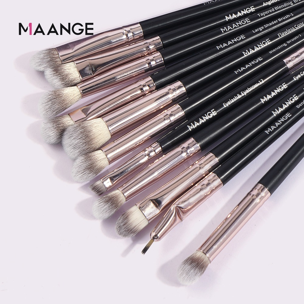 Foto 2 | Brochas de Maquillaje Maange 18 Piezas Negras