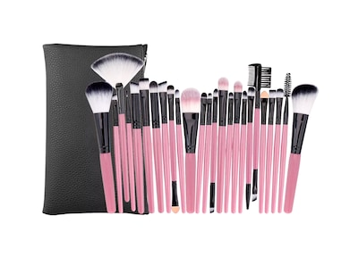 Foto 1 | Kit de Brochas para Maquillaje Profesional 25 Piezas Rosa