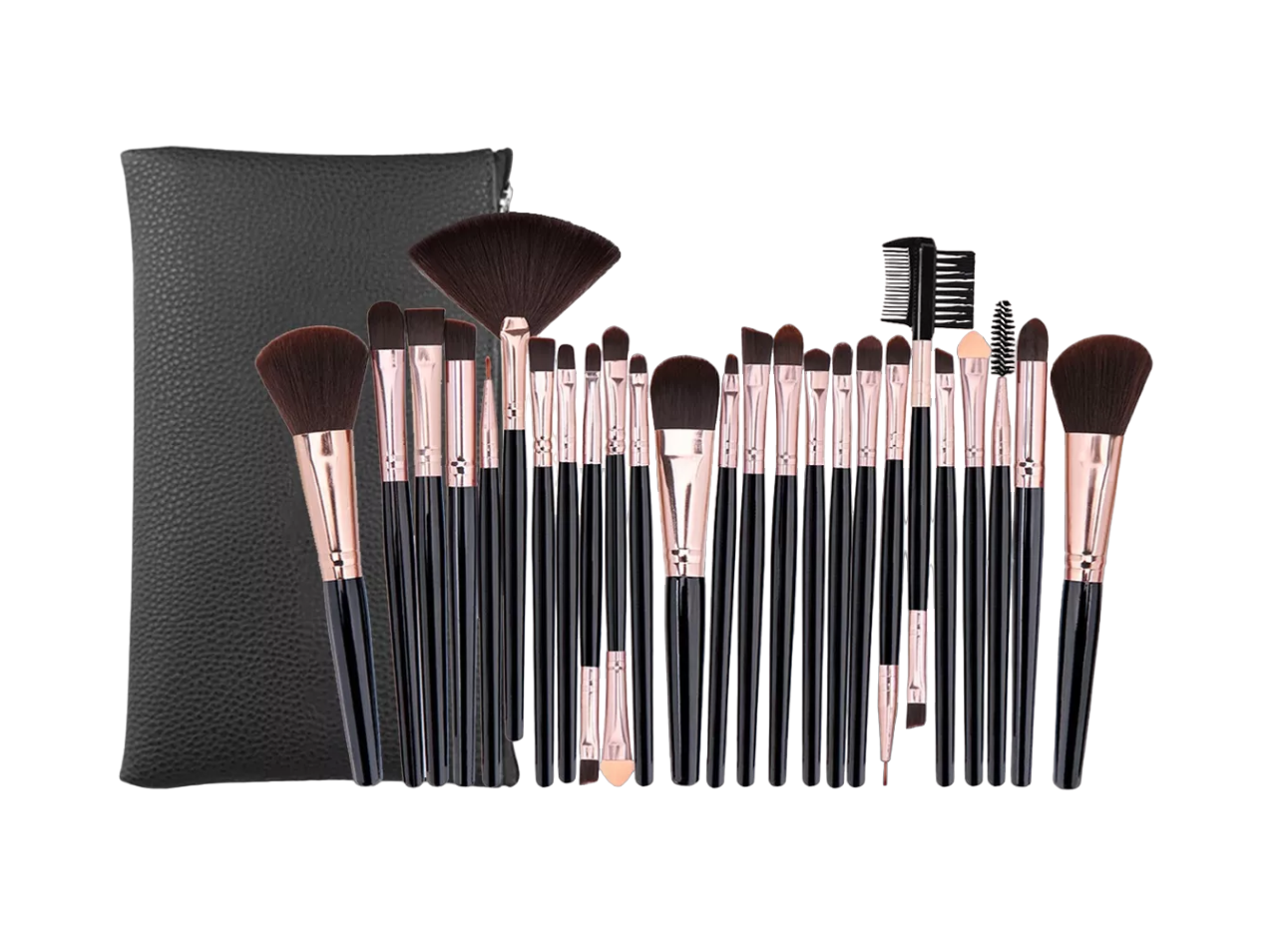 Brochas para Maquillaje Belug color Negro 25 Piezas