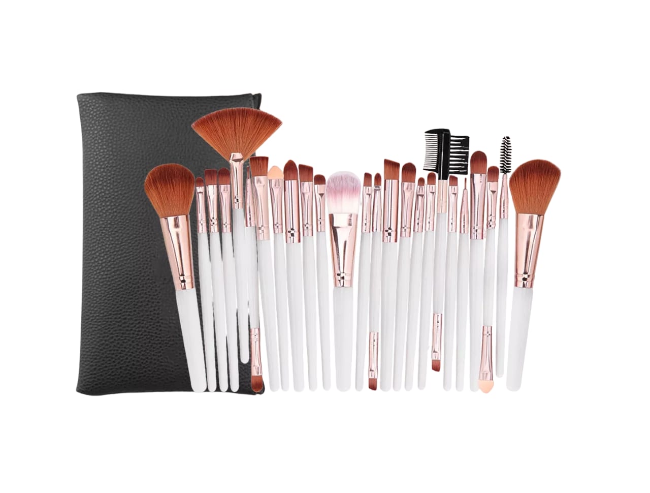 Kit de Brochas para Maquillaje Profesional 25 Piezas Blanco $499