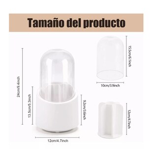 Foto 3 | Organizador De Brochas De Maquillaje Almacenamiento, Blanco
