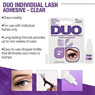 Foto 3 | Adhesivo Para Pestañas Individual, Blanco Y Transparente, Impermeable, 14 Ml - Venta Internacional.