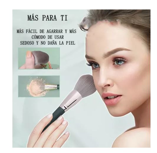 Foto 2 | Juego De Brochas De Maquillaje Profesional De 14 Piezas, Color Verde