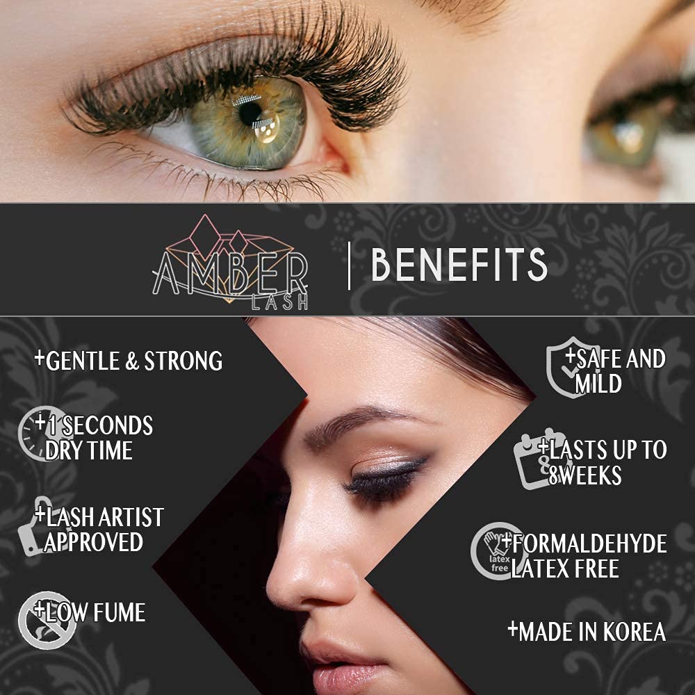 Foto 5 pulgar | Pegamento Para Extensiones De Pestañas Amber Lash S Glue, 10 Ml, Secado En 1 Segundo - Venta Internacional.