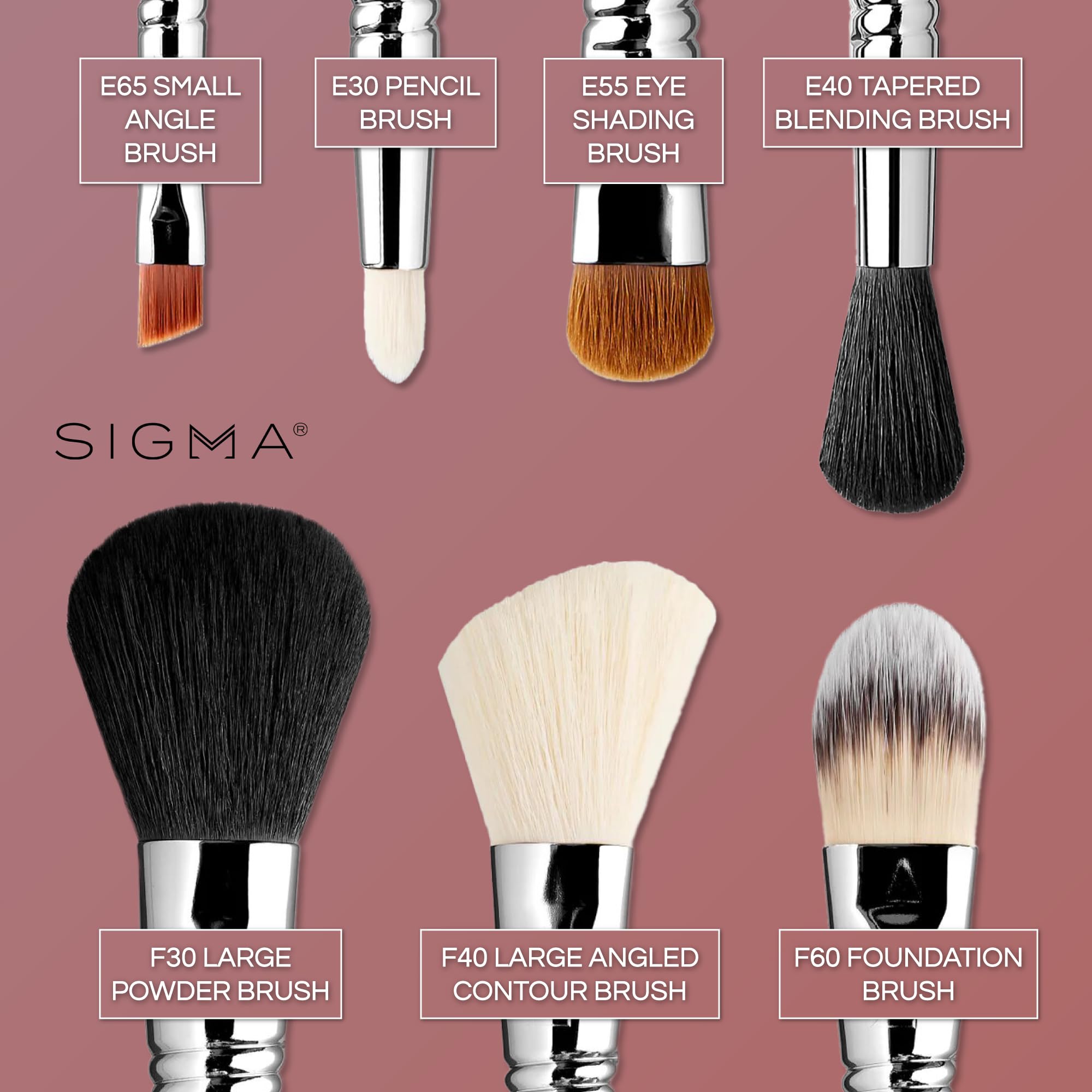 Foto 4 | Set De Brochas De Maquillaje Sigma Beauty Travel Con 7 Brochas Y Taza - Venta Internacional.