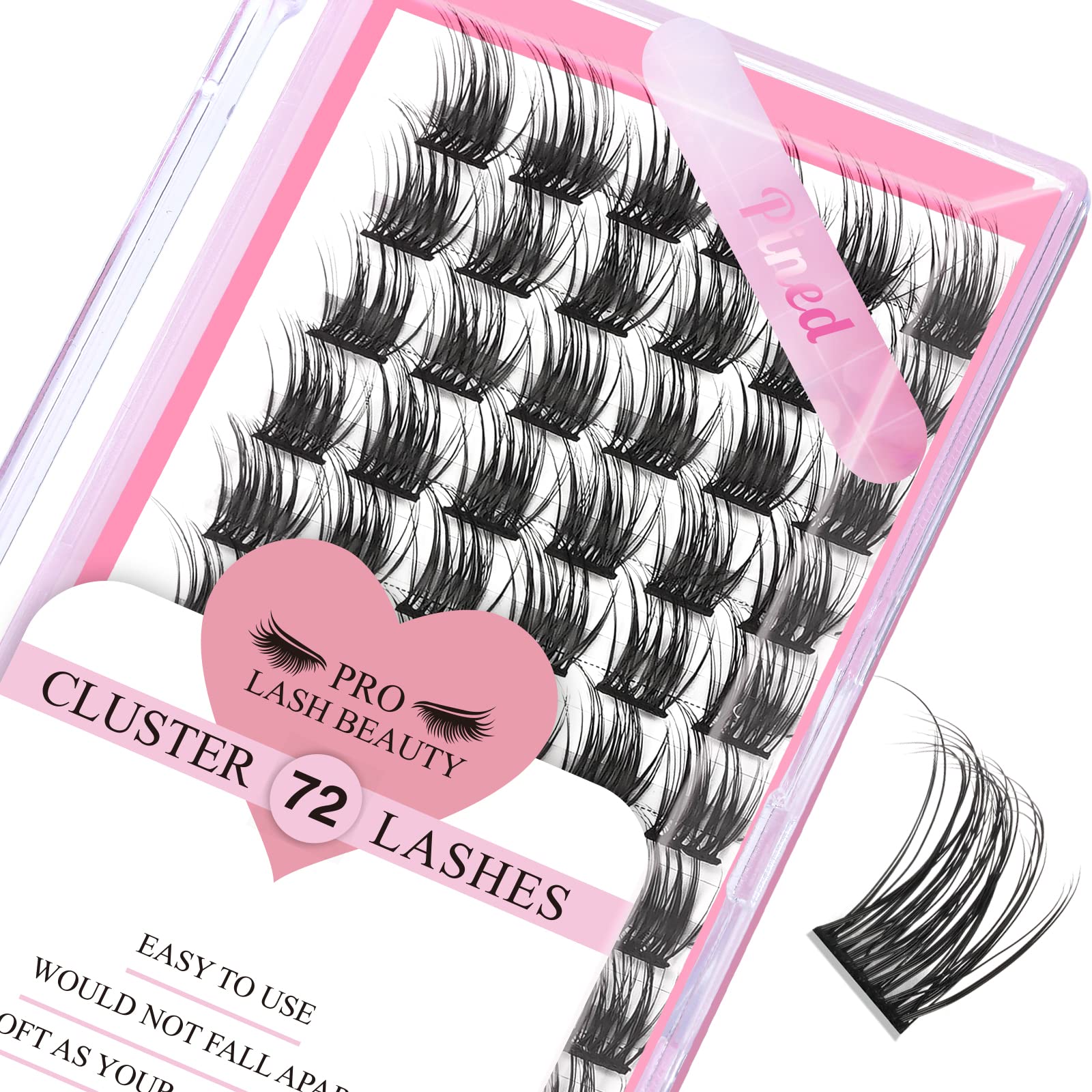 Foto 2 pulgar | Extensión De Pestañas Cluster Lashes Pro Lashbeauty 72 Unidades - Venta Internacional.