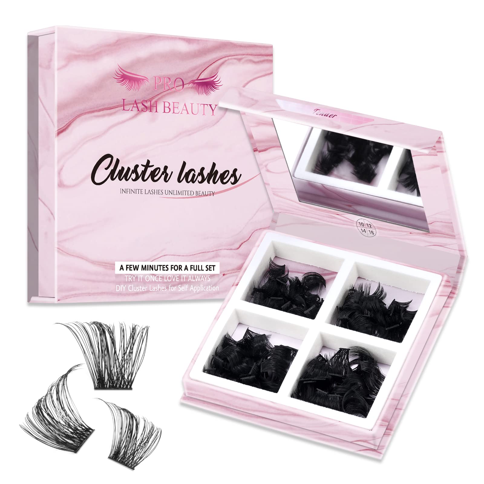 Eyelash Clusters Pro Lashbeauty Tender D-10-16mix 180 Unidades - Venta Internacional. $663