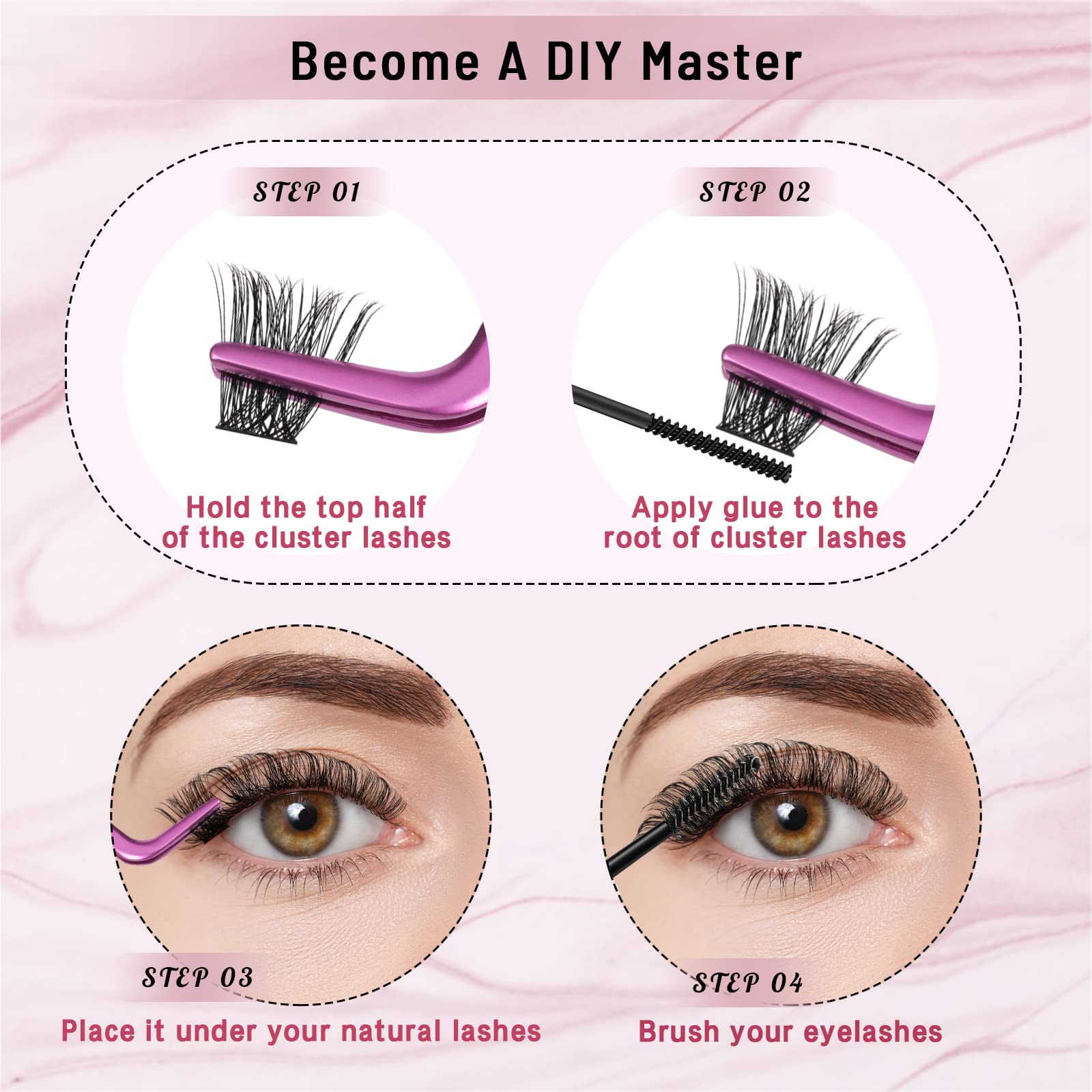 Foto 6 pulgar | Eyelash Clusters Pro Lashbeauty Tender D-10-16mix 180 Unidades - Venta Internacional.