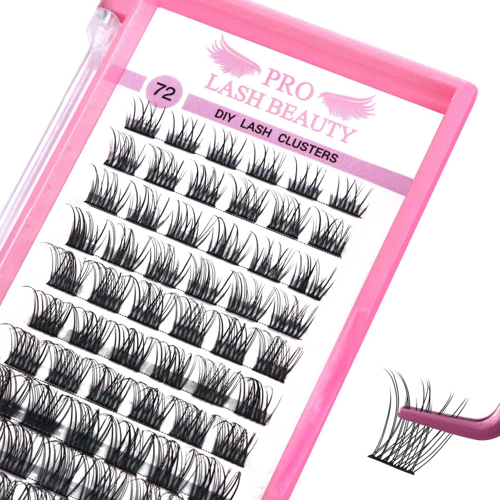 Foto 2 pulgar | Extensión De Pestañas Cluster Lashes Pro Lashbeauty 72 Unidades - Venta Internacional.