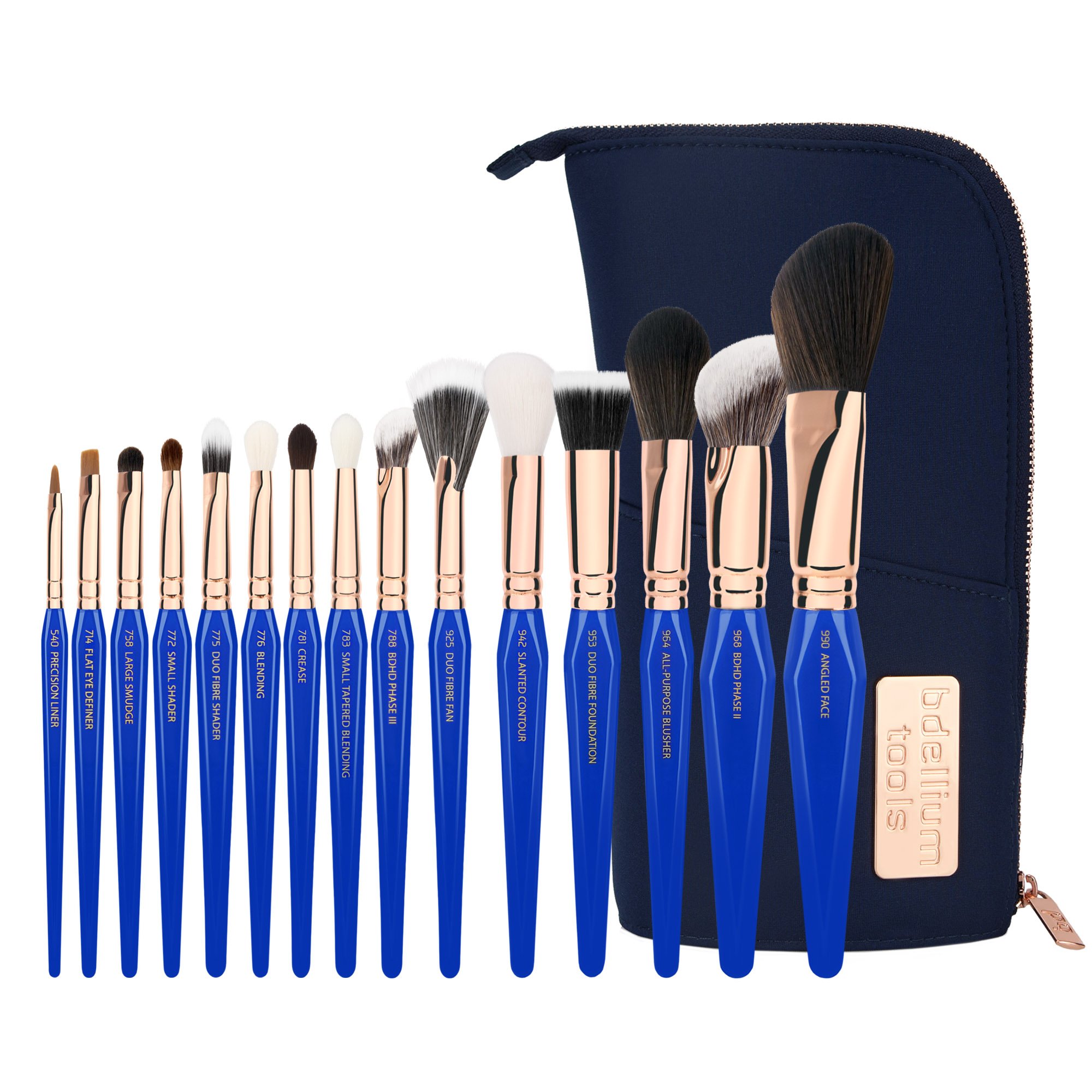 Foto 2 pulgar | Set de Brochas de Maquillaje Bdellium Tools Golden Triangle Phase III con 15 Piezas Veganas - Venta Internacional