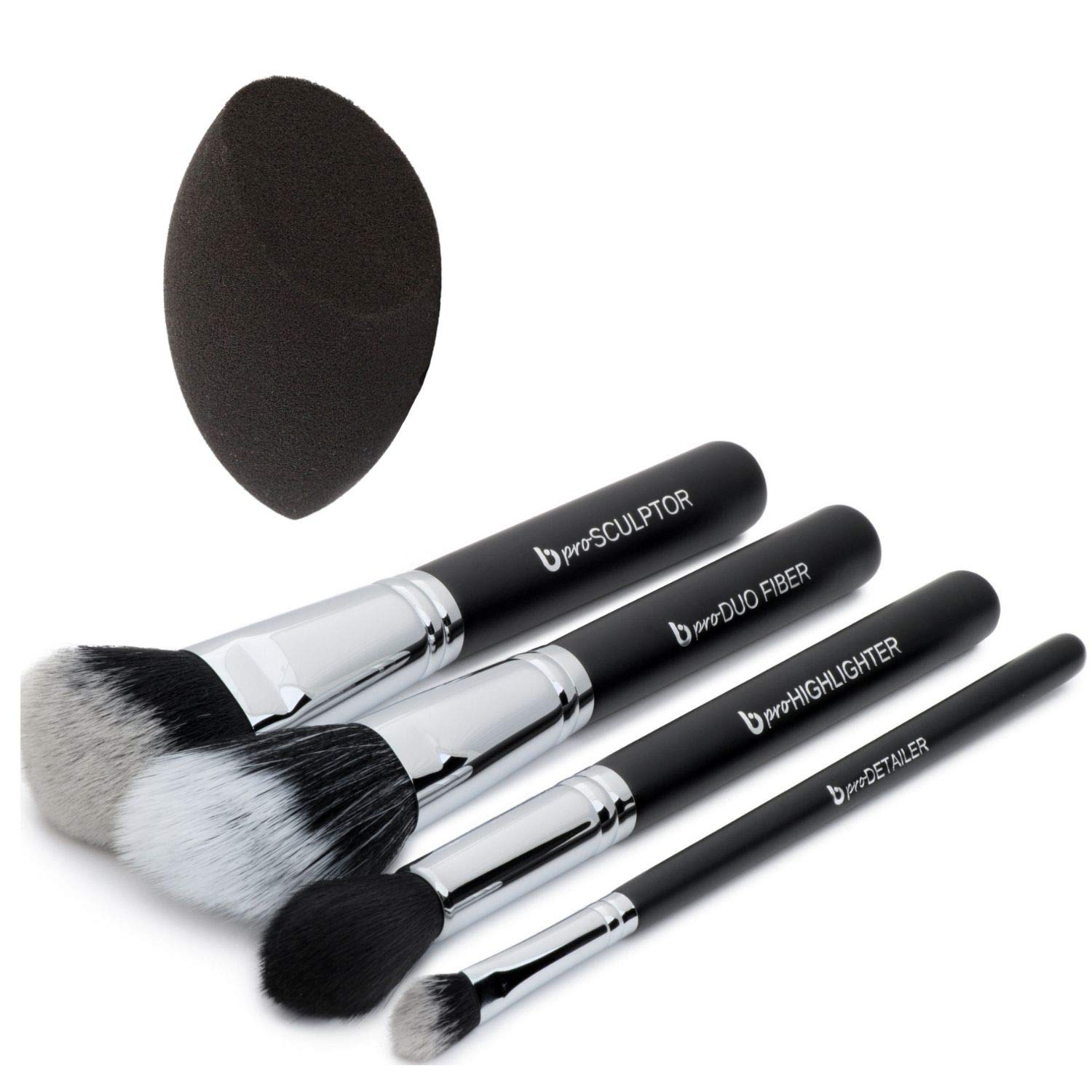 Foto 2 pulgar | Set de Brochas de Maquillaje Beauty Junkees Contour Highlighter 5 Unidades - Venta Internacional