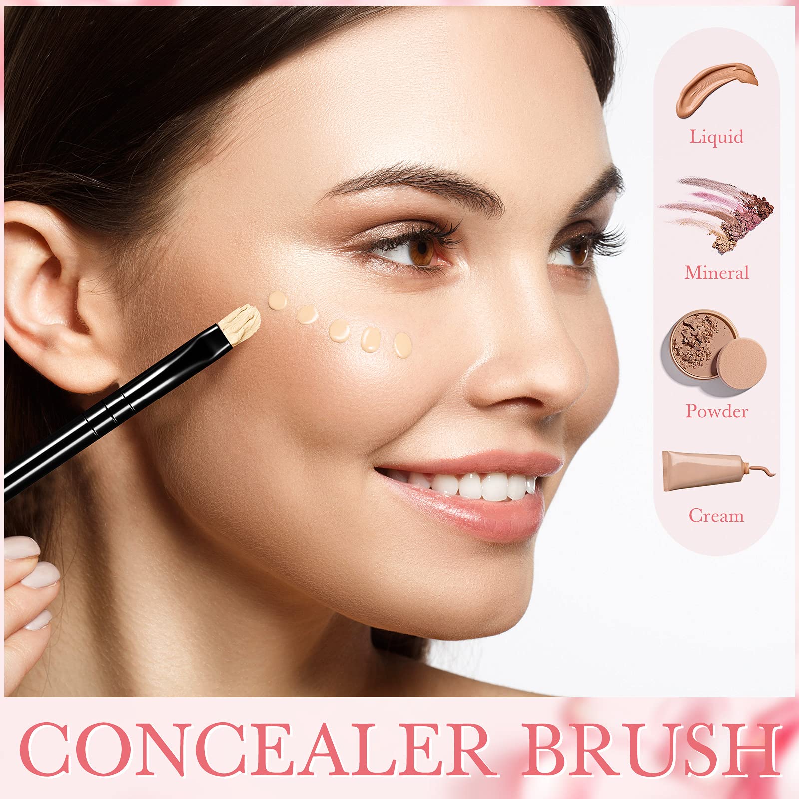 Foto 4 pulgar | Pinceles de Maquillaje Patelai Flat Lip Corrector 48 Unidades - Venta Internacional