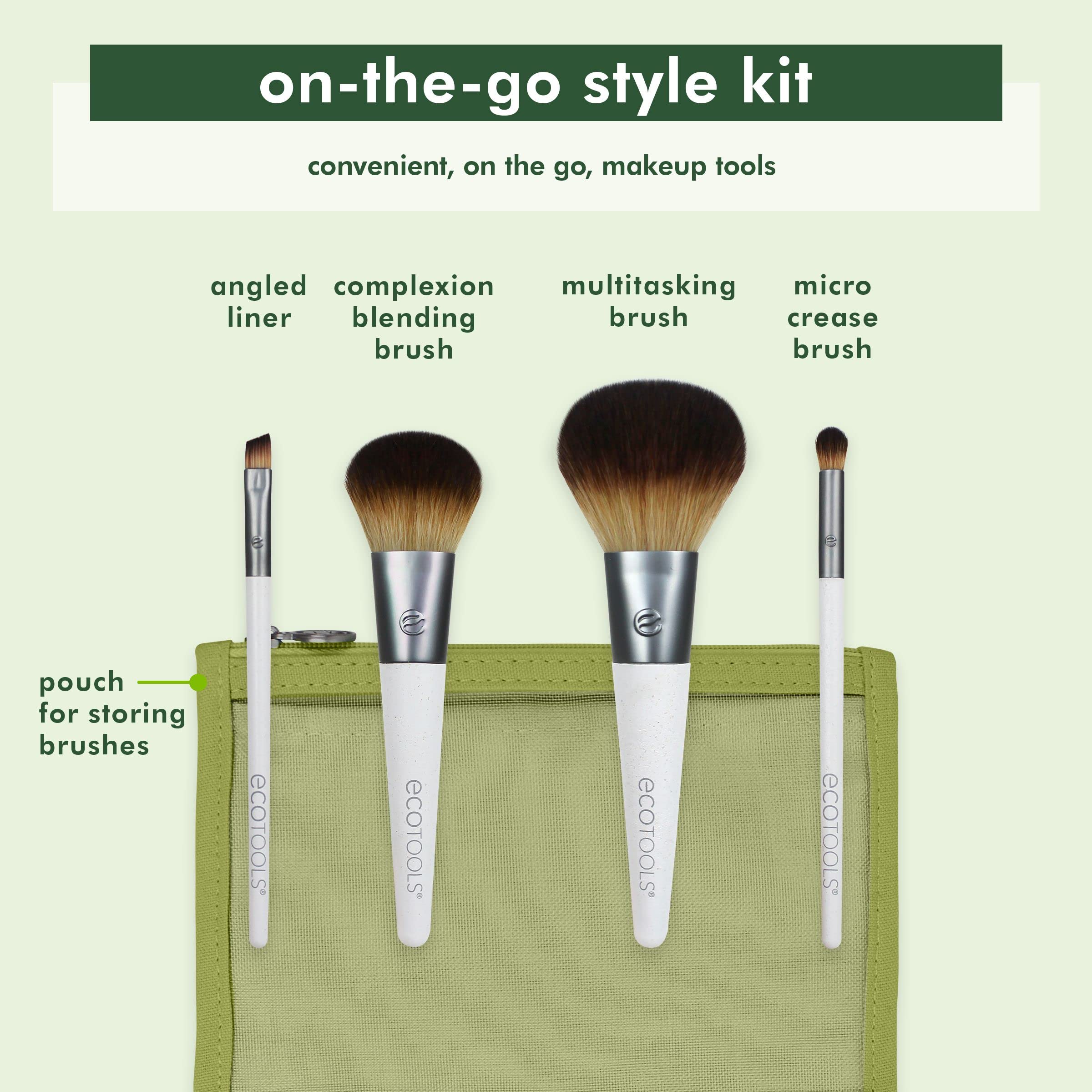 Foto 4 pulgar | Kit De Brochas De Maquillaje Ecotools On-the-go Travel, Juego De 5 Piezas - Venta Internacional.