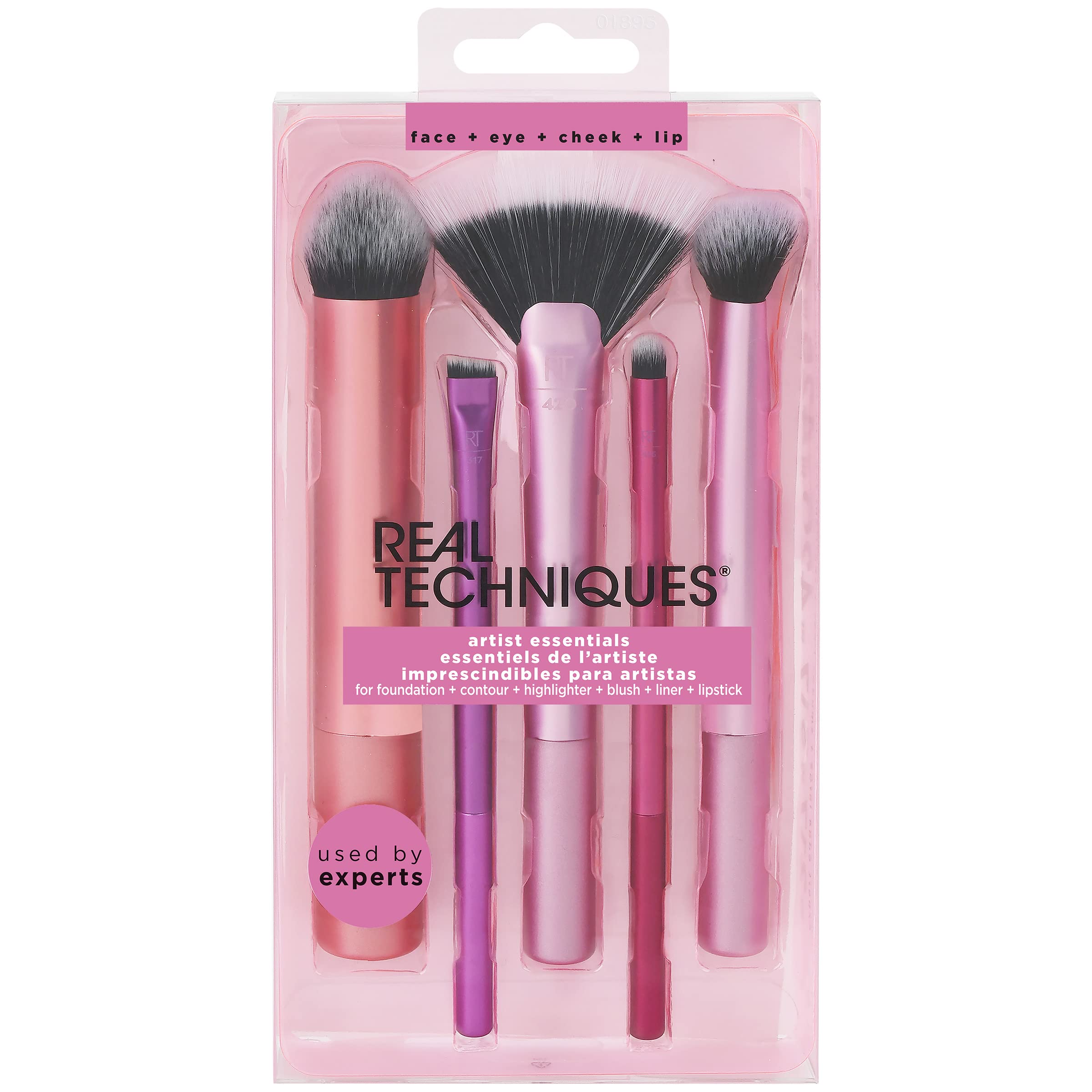Foto 2 | Set De Brochas De Maquillaje Real Techniques Artist Essentials, 5 Piezas - Venta Internacional.