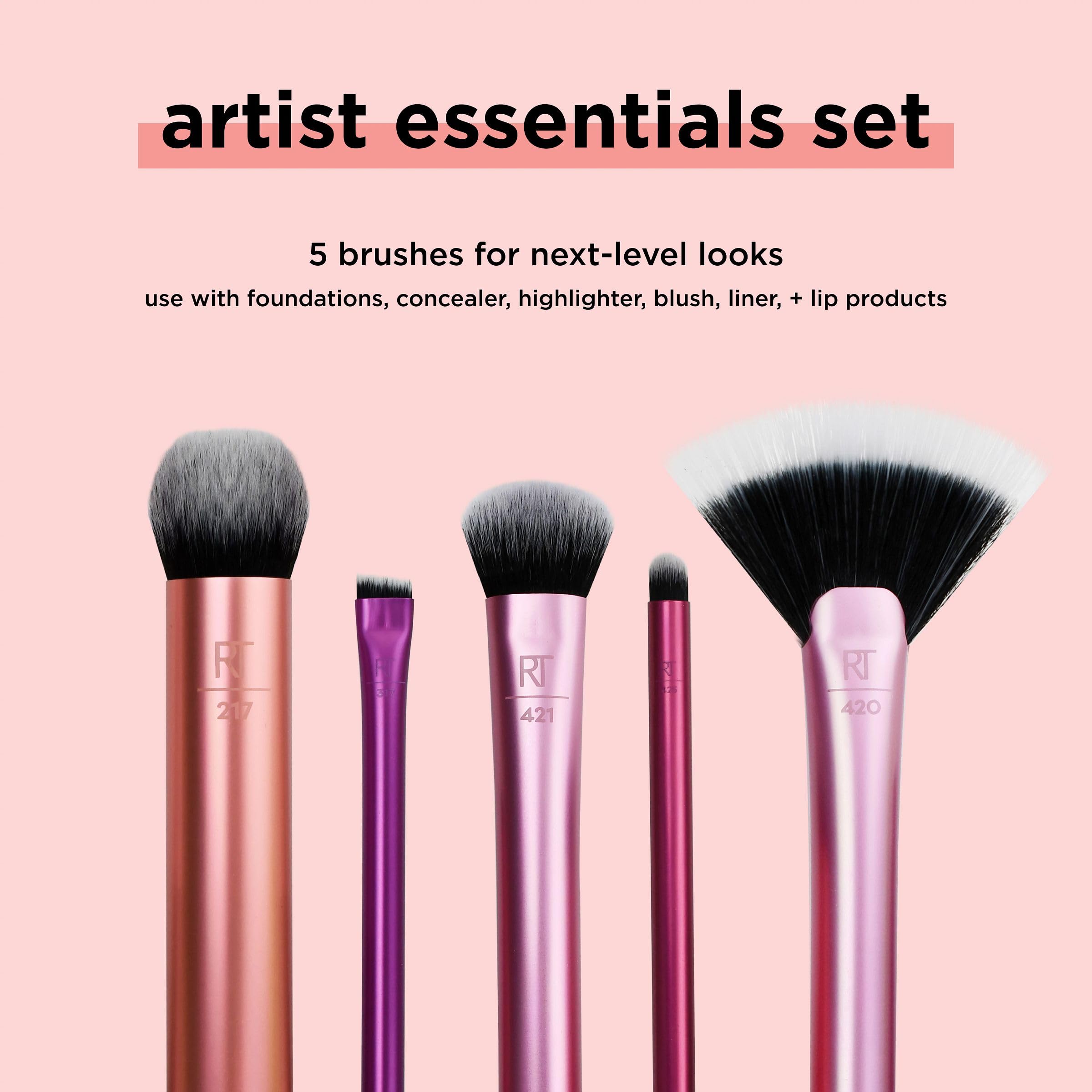 Foto 3 | Set De Brochas De Maquillaje Real Techniques Artist Essentials, 5 Piezas - Venta Internacional.