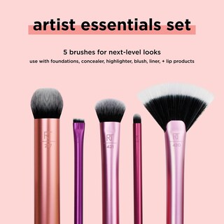 Foto 3 | Set De Brochas De Maquillaje Real Techniques Artist Essentials, 5 Piezas - Venta Internacional.
