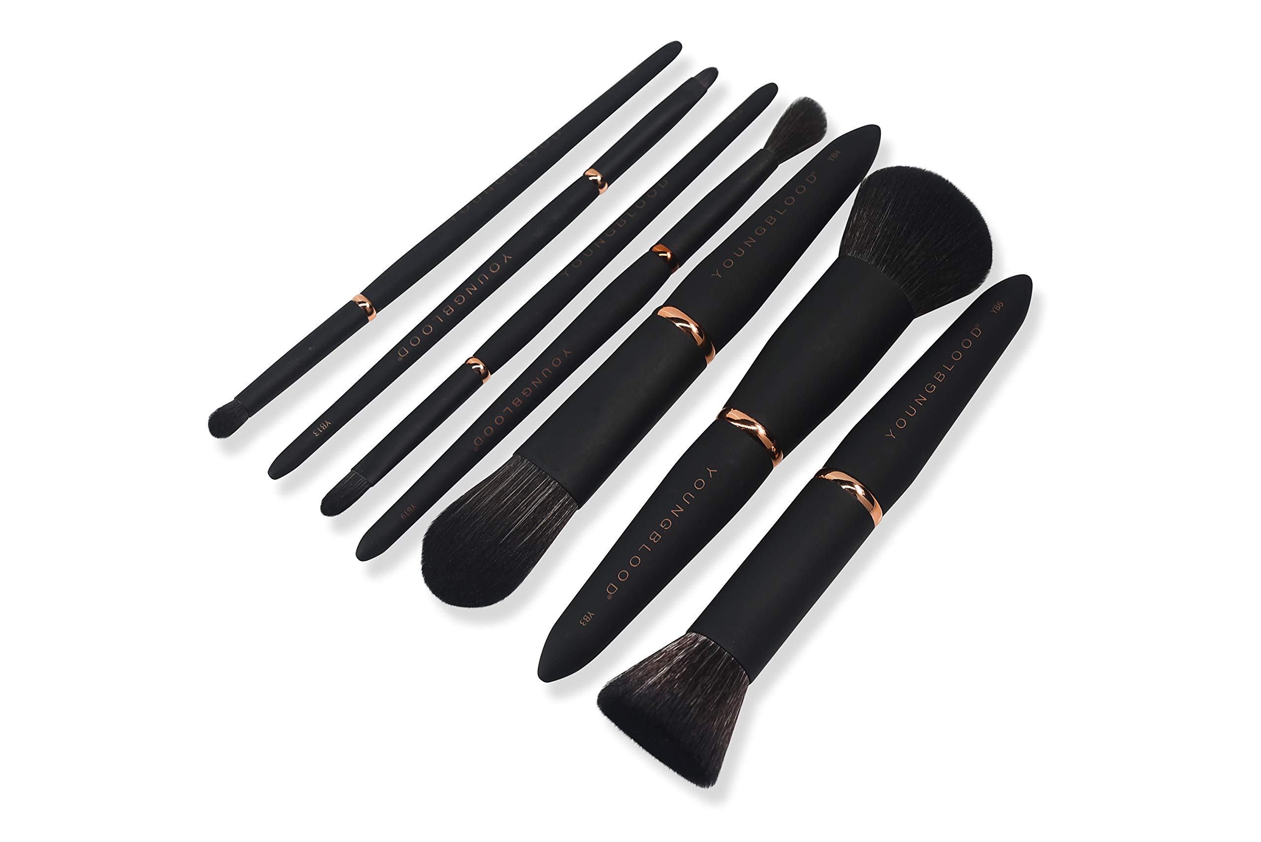 Foto 3 pulgar | Set De Brochas Youngblood Clean Luxury Cosmetics Luxe Foundation - Venta Internacional.