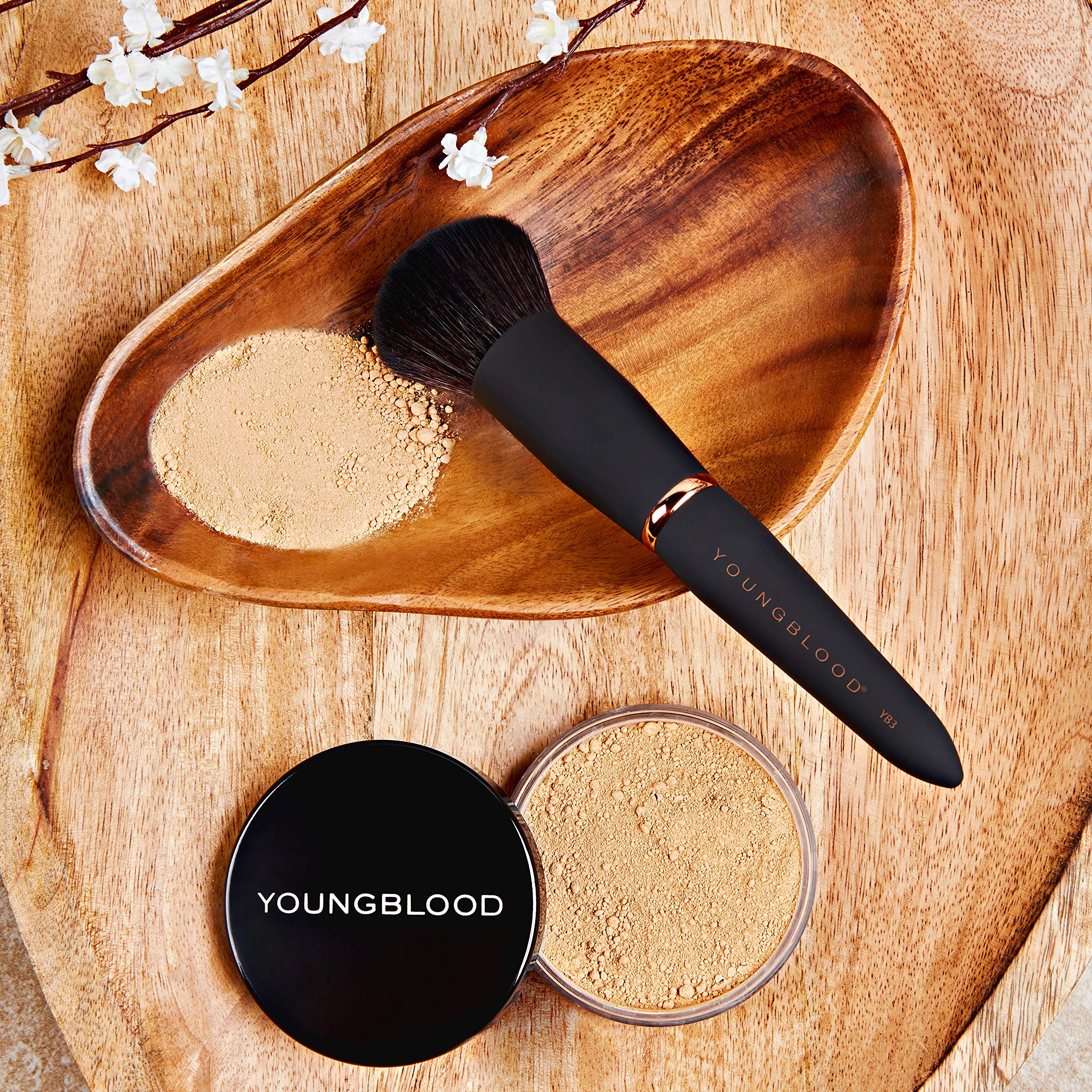 Foto 3 | Set De Brochas Youngblood Clean Luxury Cosmetics Luxe Foundation - Venta Internacional.