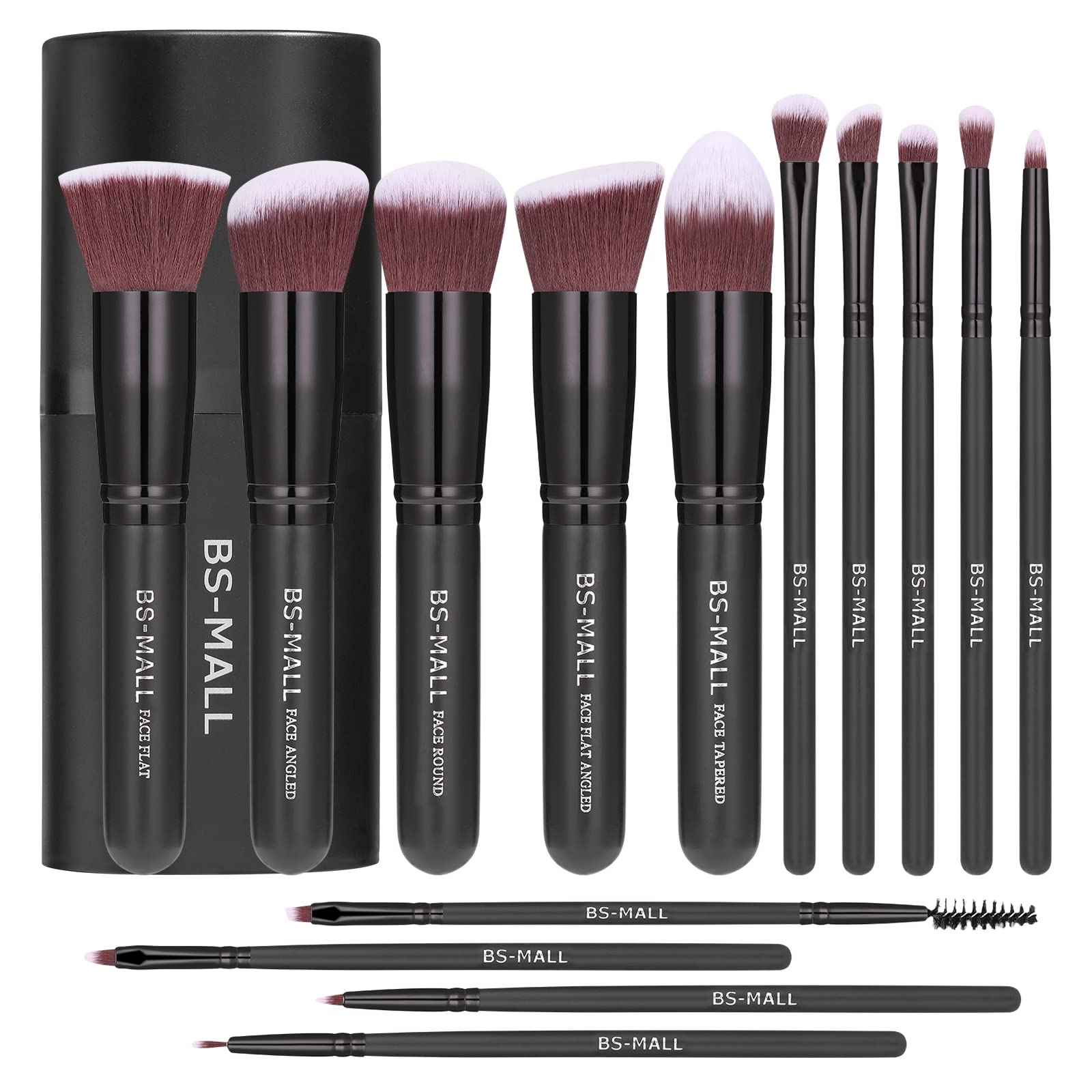 Juego De Brochas De Maquillaje Bs-mall Premium Sintéticas De 14 Piezas - Venta Internacional. $545
