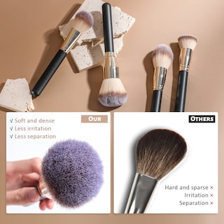 Foto 5 | Set De Brochas De Maquillaje Bs-mall Premium Foundation, 4 Piezas - Venta Internacional.