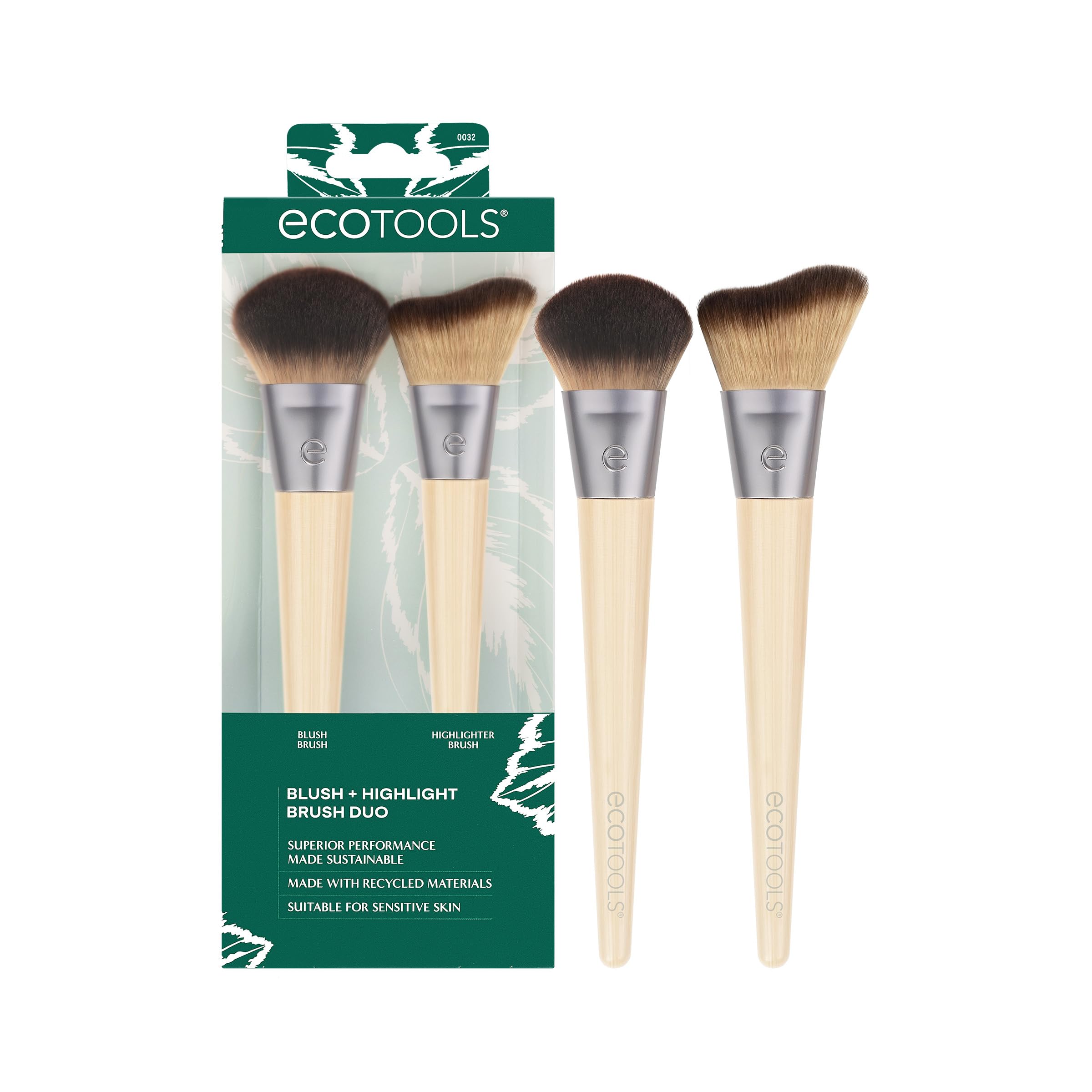 Foto 2 pulgar | Set De Brochas De Maquillaje Ecotools Blush + Highlight Set De 2 Piezas - Venta Internacional.