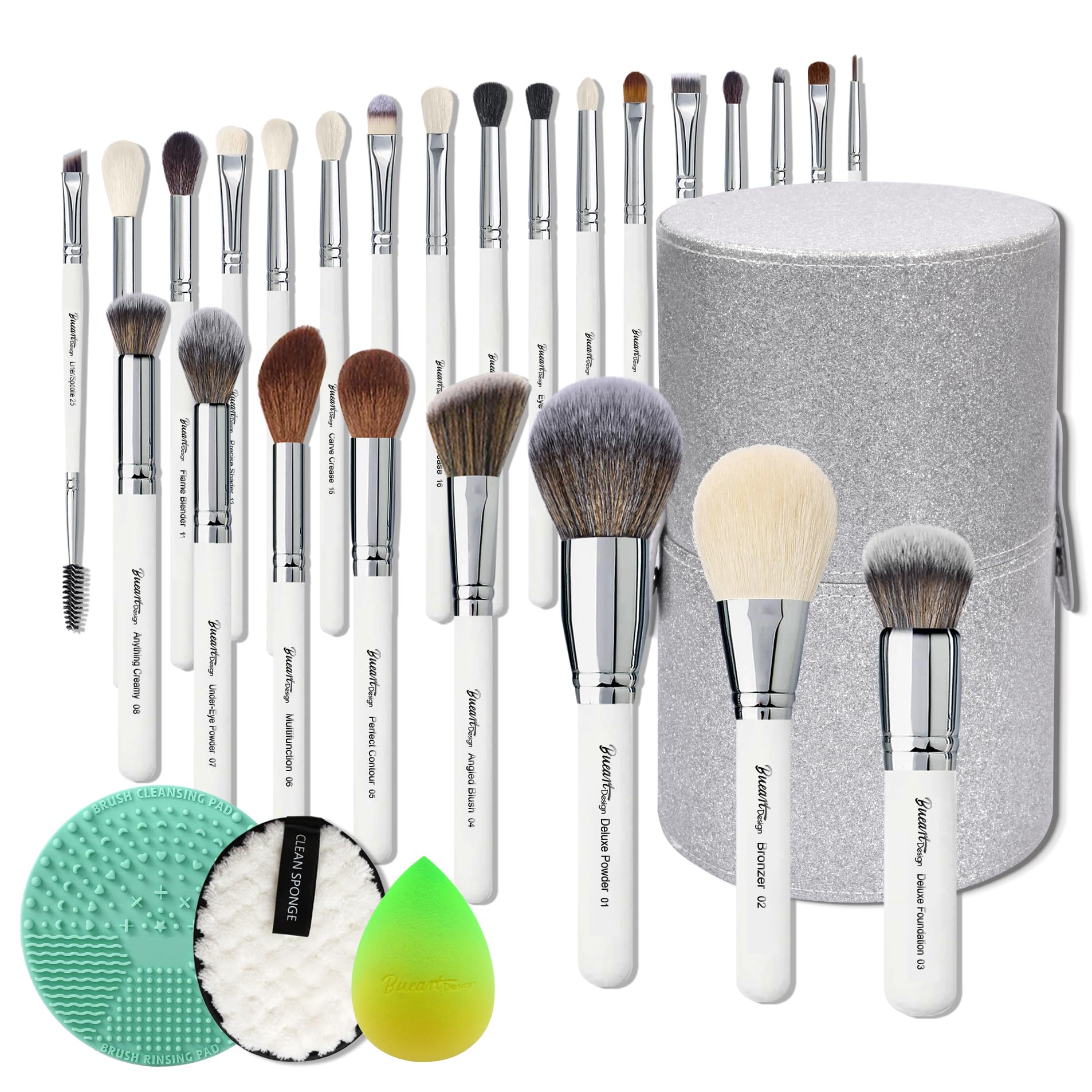 Set De Brochas De Maquillaje Bueart Design Pro Makeup Artist Deluxe - Venta Internacional.