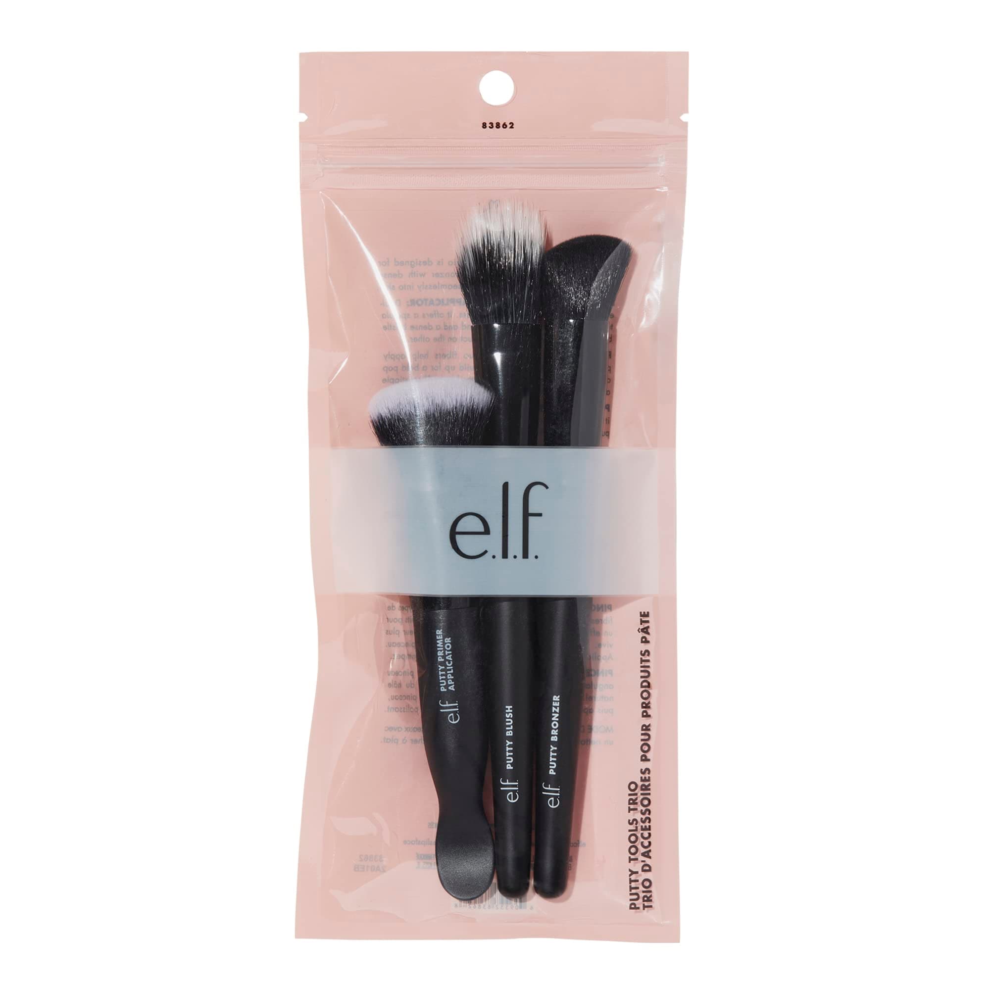 Set De Brochas De Maquillaje E.l.f. Putty Tools Trio Para Rostro - Venta Internacional. $521