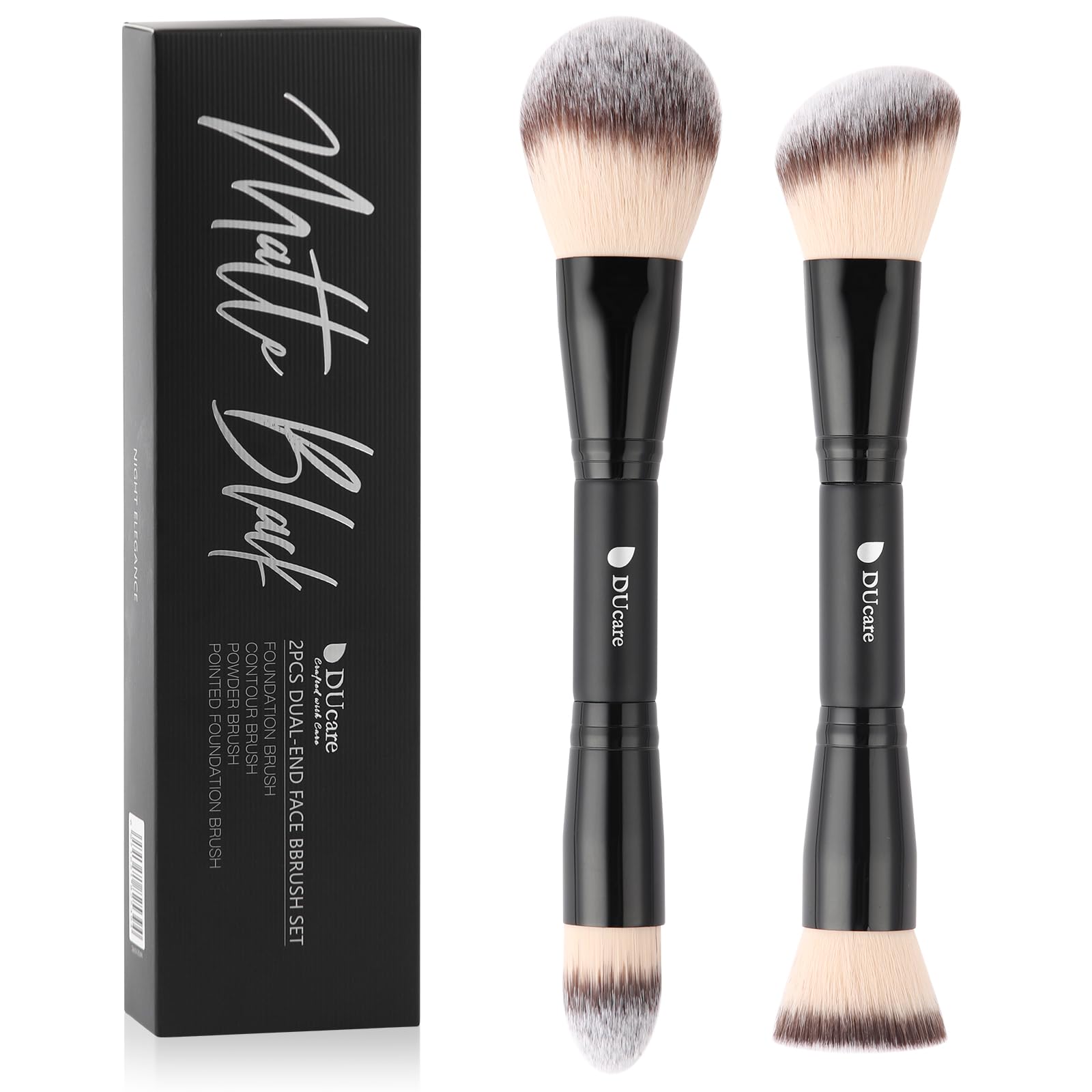 Set De Brochas De Maquillaje Ducare Duo End Foundation Contour, 2 Unidades - Venta Internacional. $708