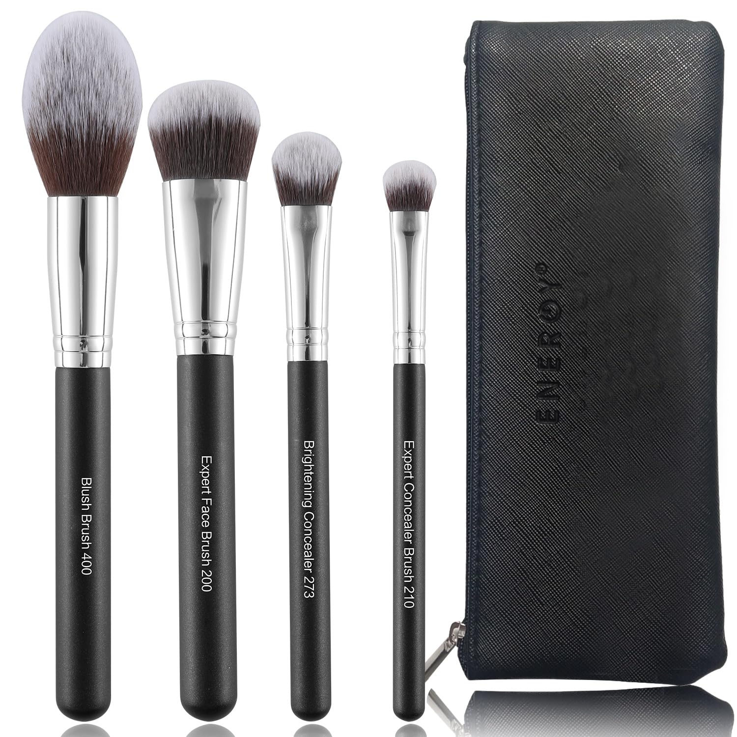 Set De Brochas De Maquillaje Energy Premium Foundation, Bronceador Y Colorete, 4 Unidades - Venta Internacional. $714