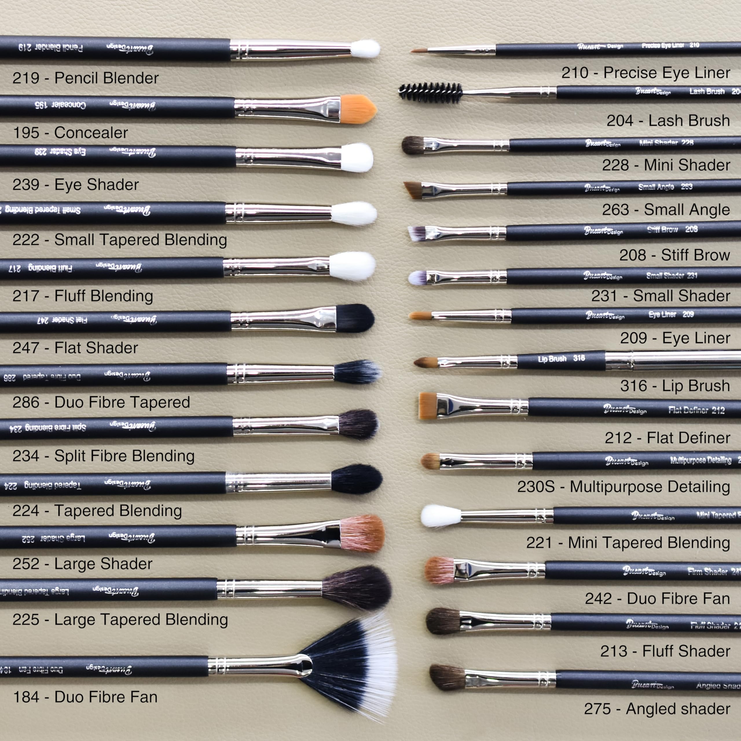 Foto 4 | Set De Brochas De Maquillaje Bueart Design, 42 Unidades, Con Pelo De Cabra Auténtico - Venta Internacional.