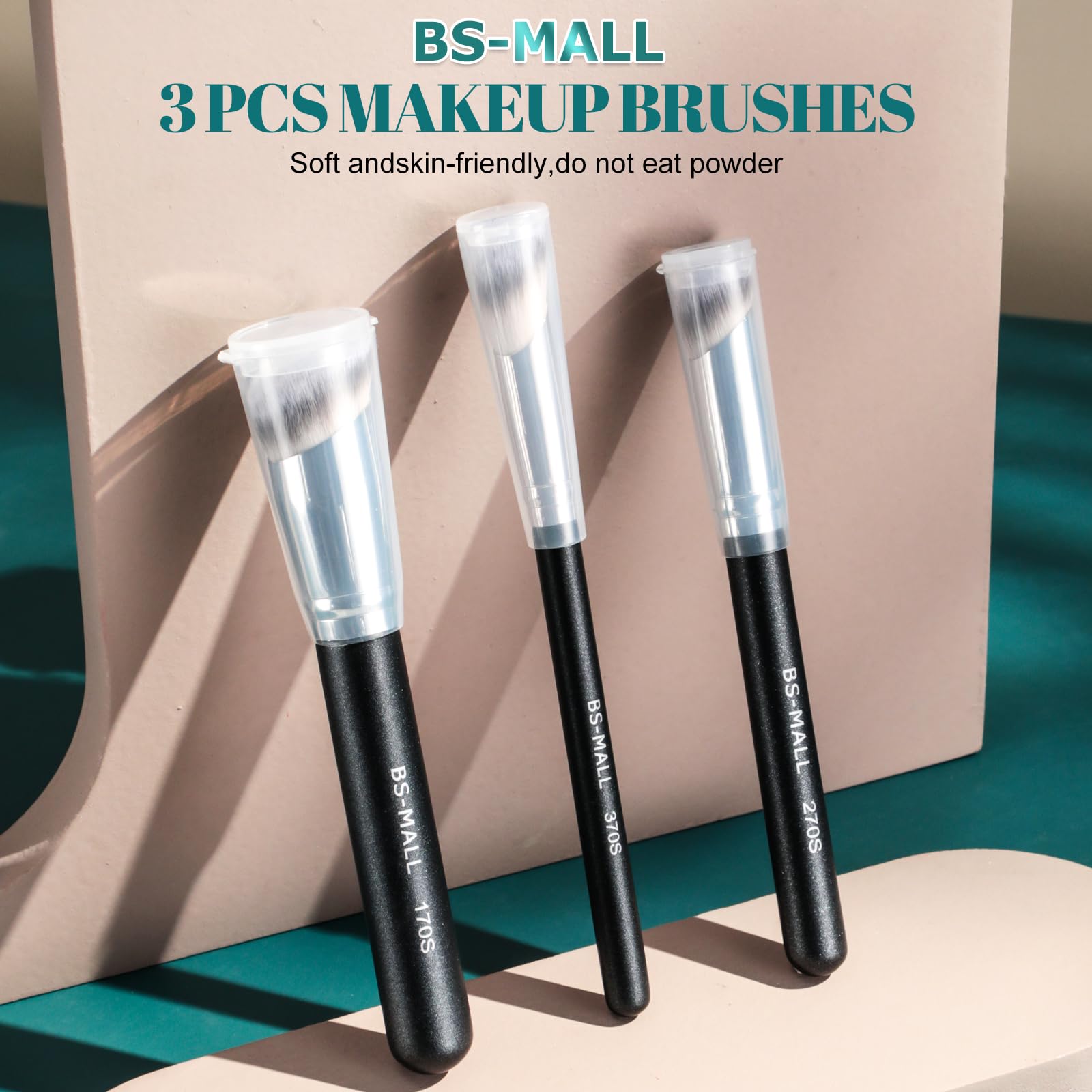 Foto 2 | Set De Brochas De Maquillaje Bs-mall Foundation Brush Corrector (3) - Venta Internacional.