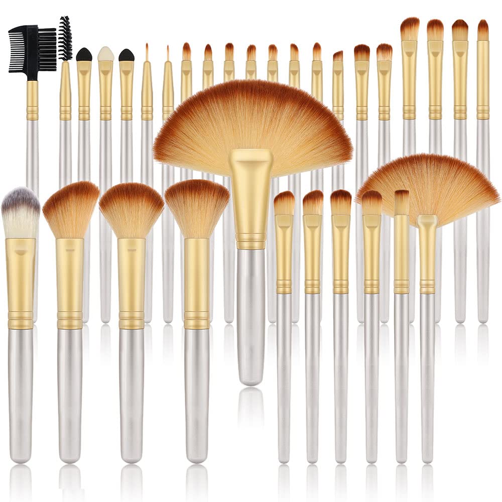 Set De Brochas De Maquillaje Vander, 32 Piezas, Fibra Sintética Profesional - Venta Internacional. $519