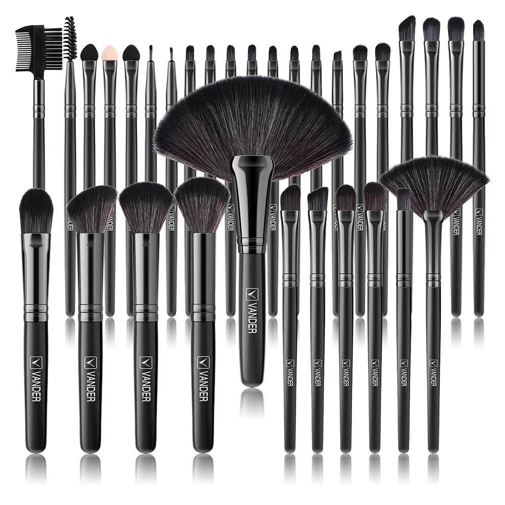 Foto 2 pulgar | Set De Brochas De Maquillaje Vander Professional 32 Piezas Con Bolsa - Venta Internacional.