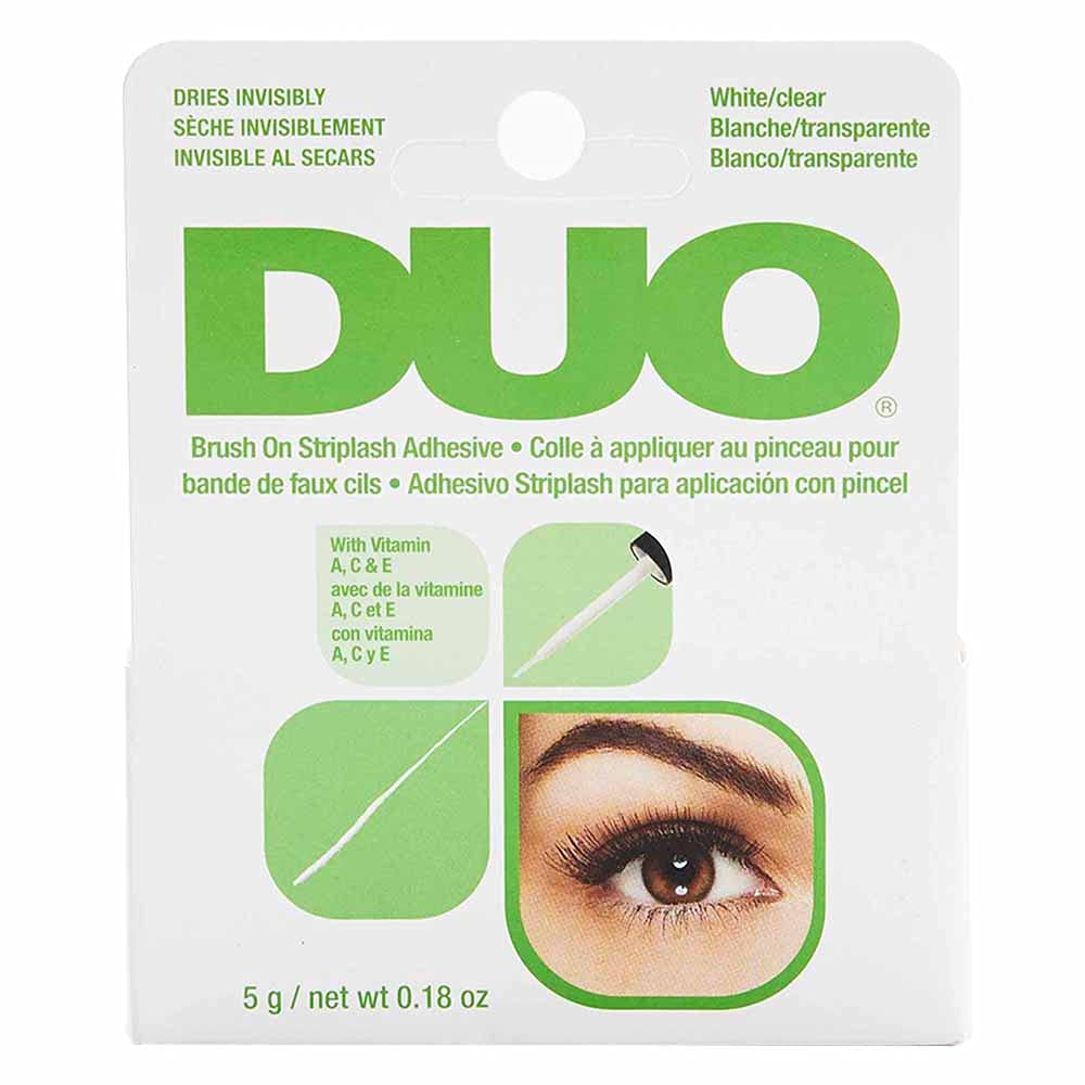 Adhesivo Para Pestañas Duo Brush-on Con Vitaminas A, C Y E, 5 Ml, Transparente - Venta Internacional.