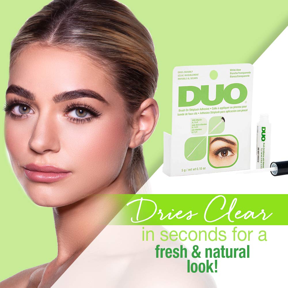 Foto 3 | Adhesivo Para Pestañas Duo Brush-on Con Vitaminas A, C Y E, 5 Ml, Transparente - Venta Internacional.