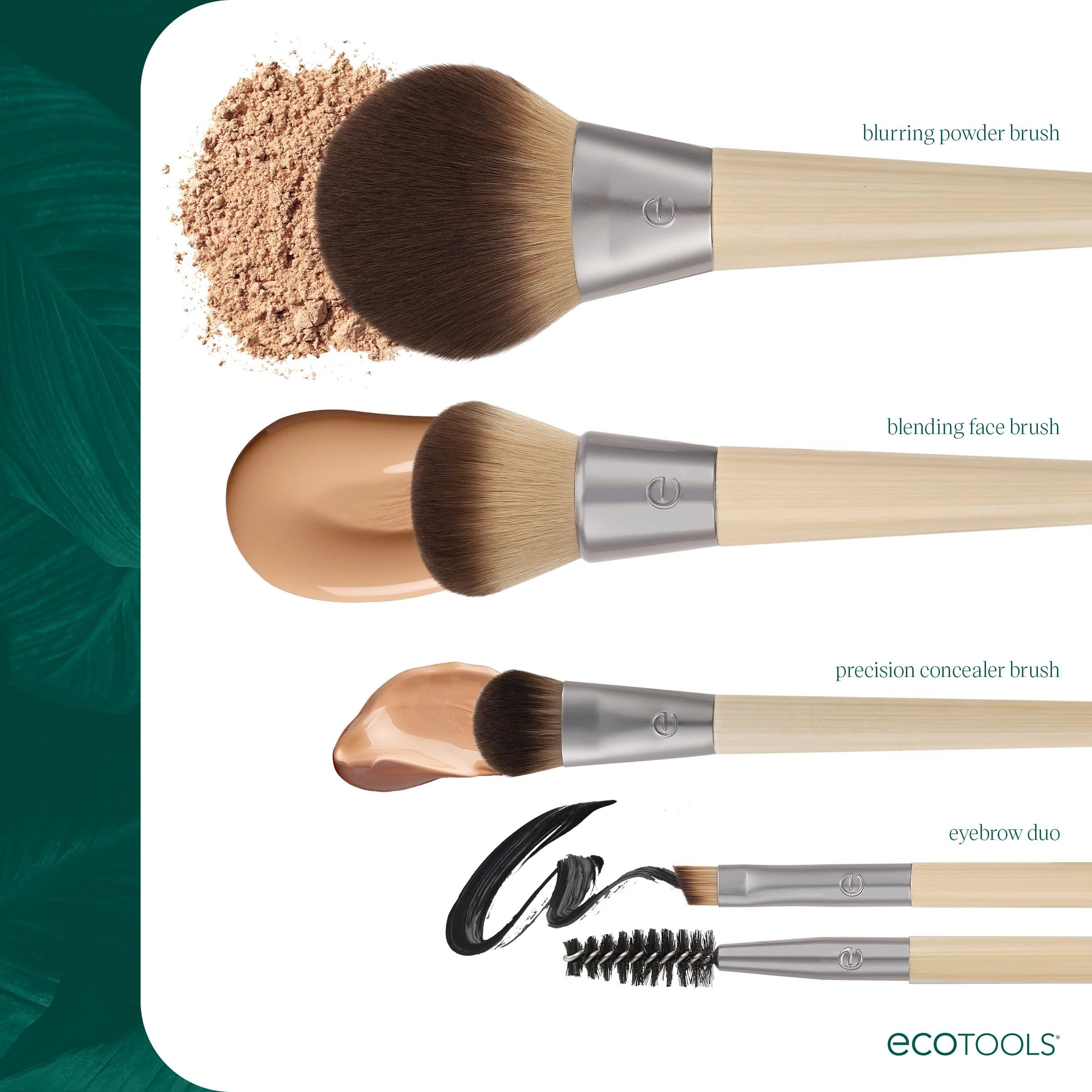 Foto 7 pulgar | Brocha De Maquillaje Ecotools En Polvo Difuminador Para Prendas Sueltas Y Prensadas - Venta Internacional.