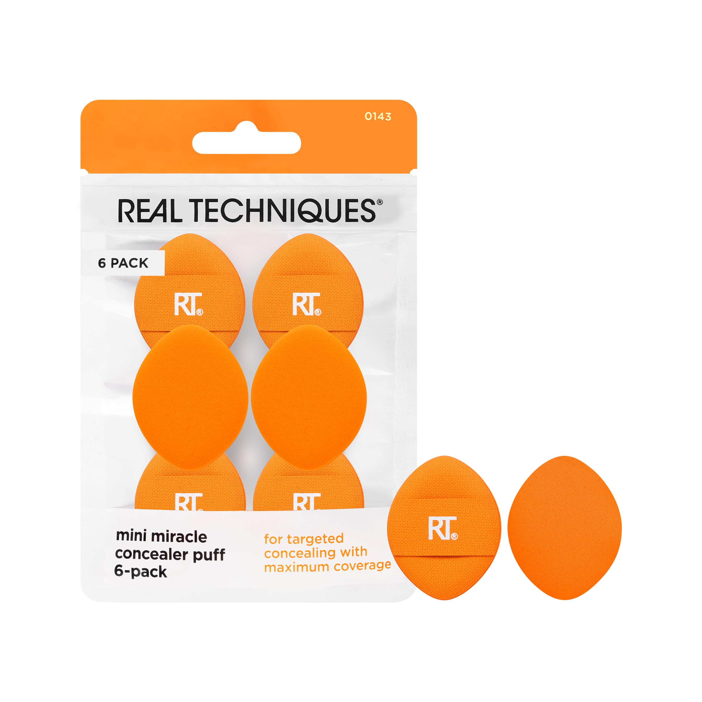 Mini Corrector Makeup Puff Real Techniques, Paquete De 6 Unidades - Venta Internacional.