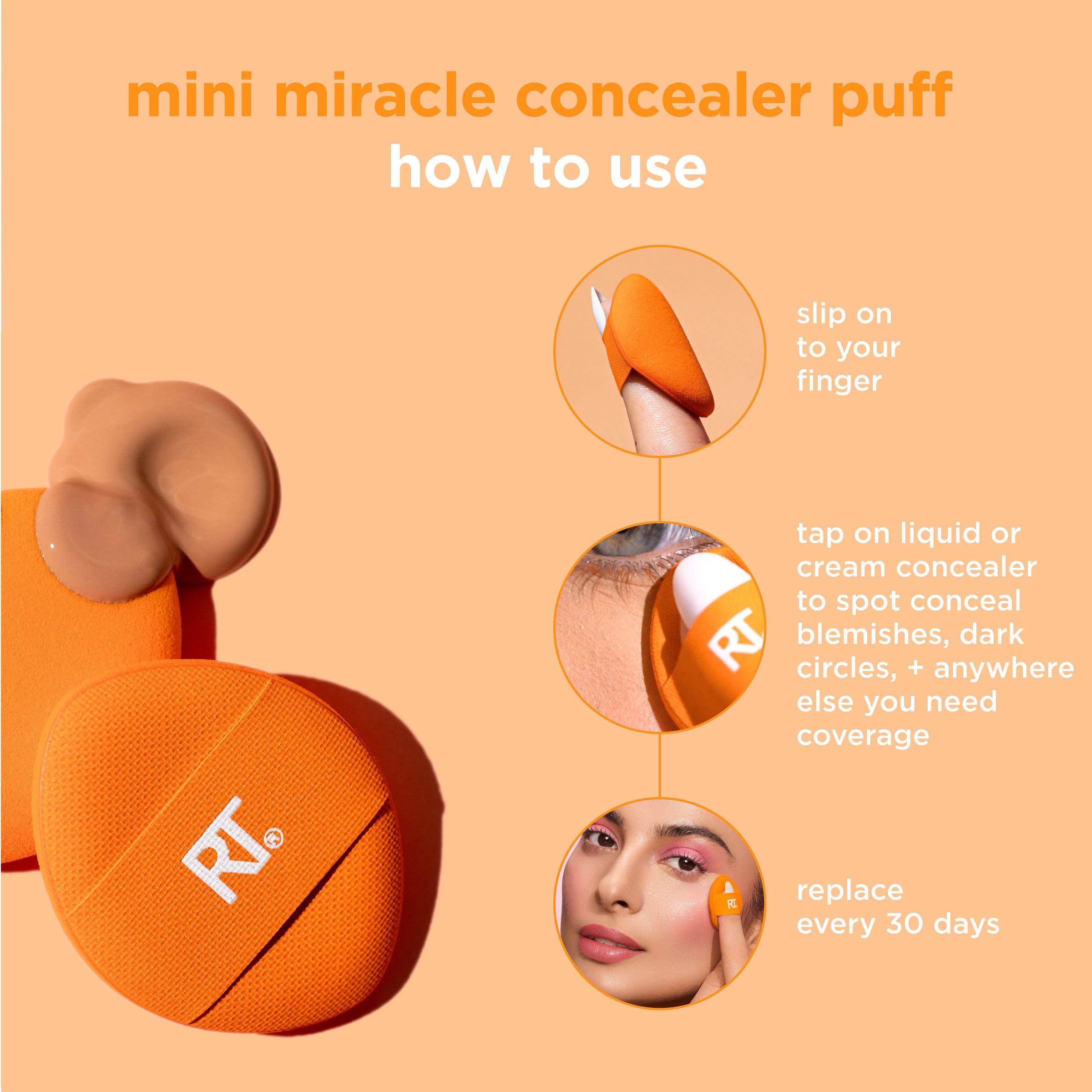 Foto 5 pulgar | Mini Corrector Makeup Puff Real Techniques, Paquete De 6 Unidades - Venta Internacional.