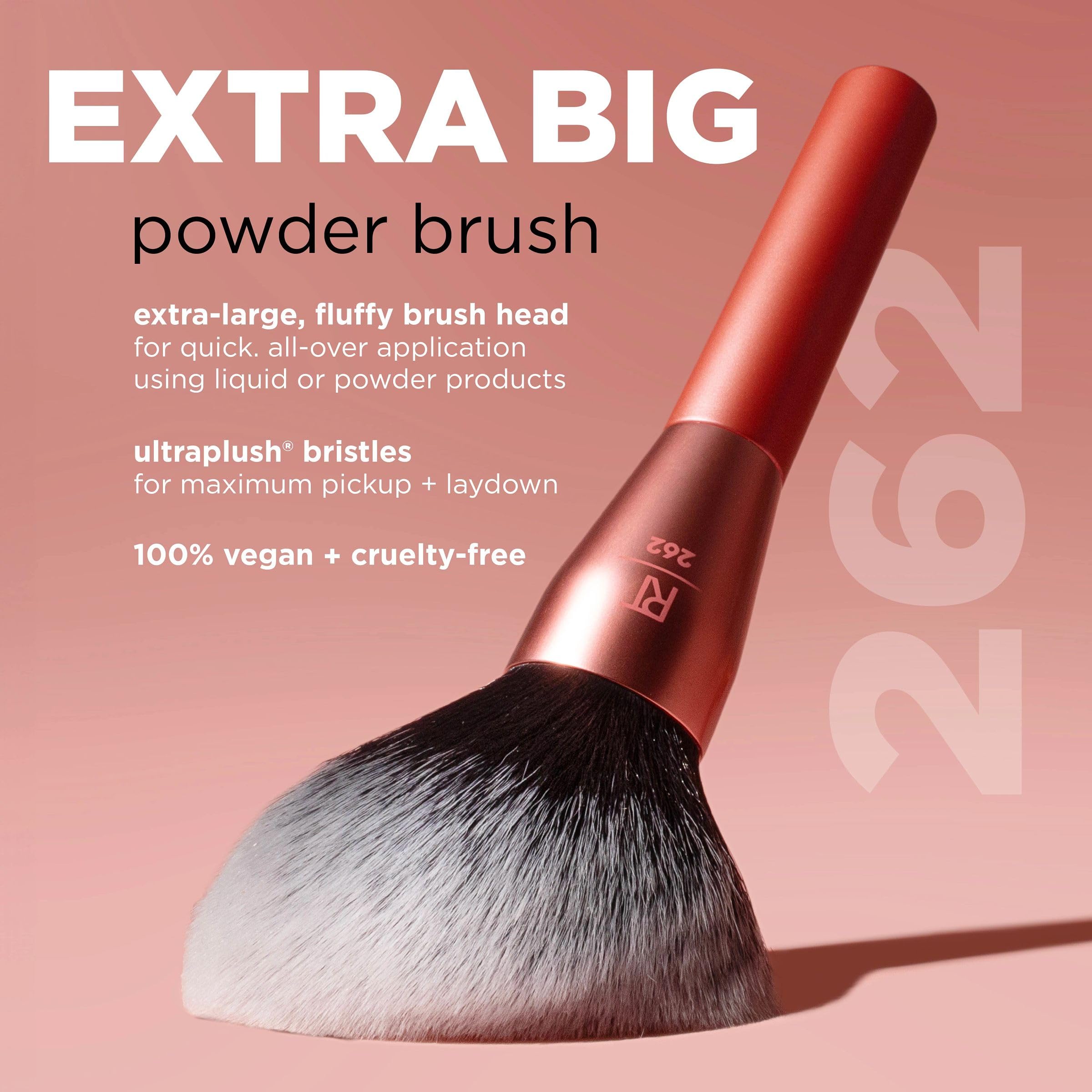 Foto 5 pulgar | Brocha De Maquillaje Real Techniques Extra Big Powder Brush - Venta Internacional.