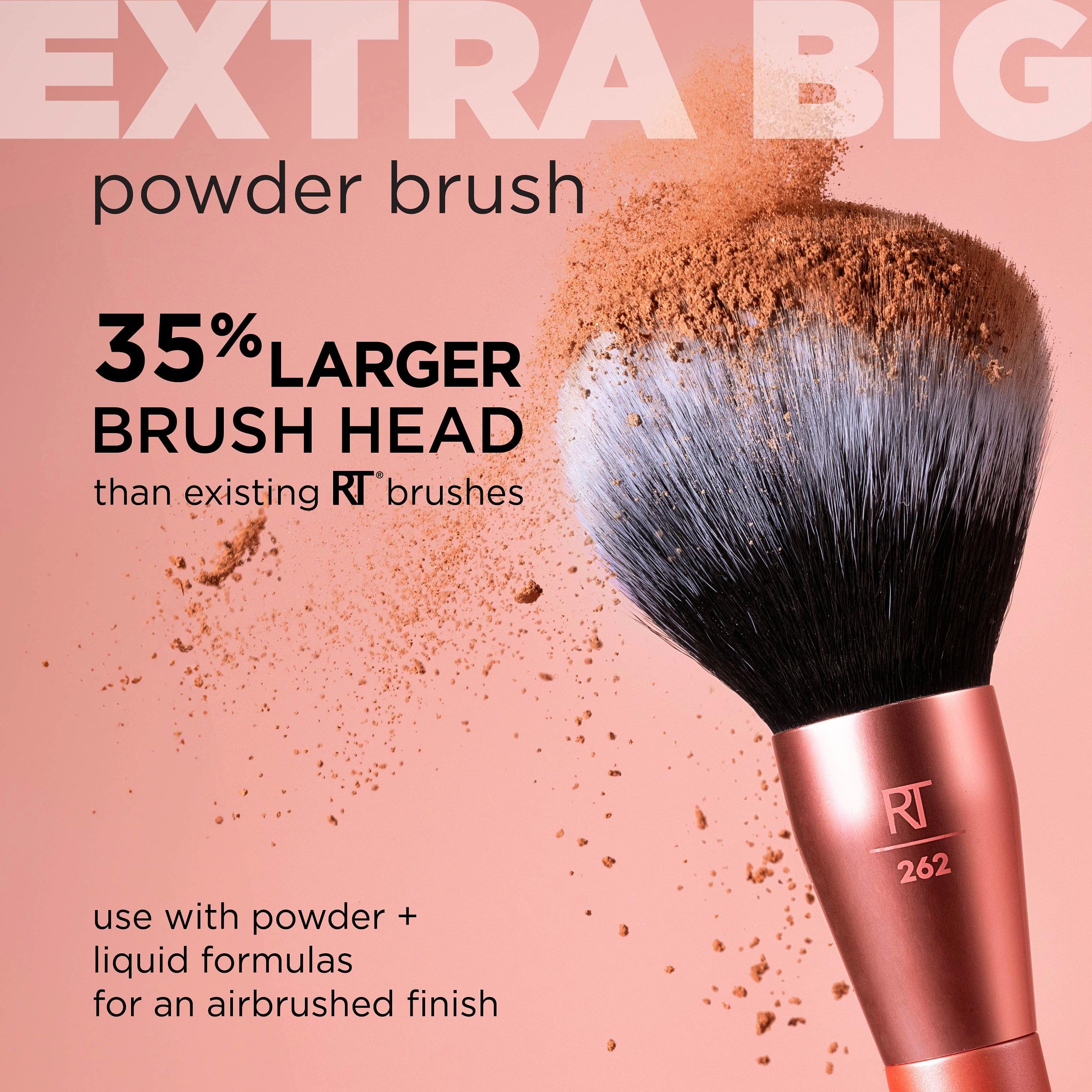 Foto 6 pulgar | Brocha De Maquillaje Real Techniques Extra Big Powder Brush - Venta Internacional.