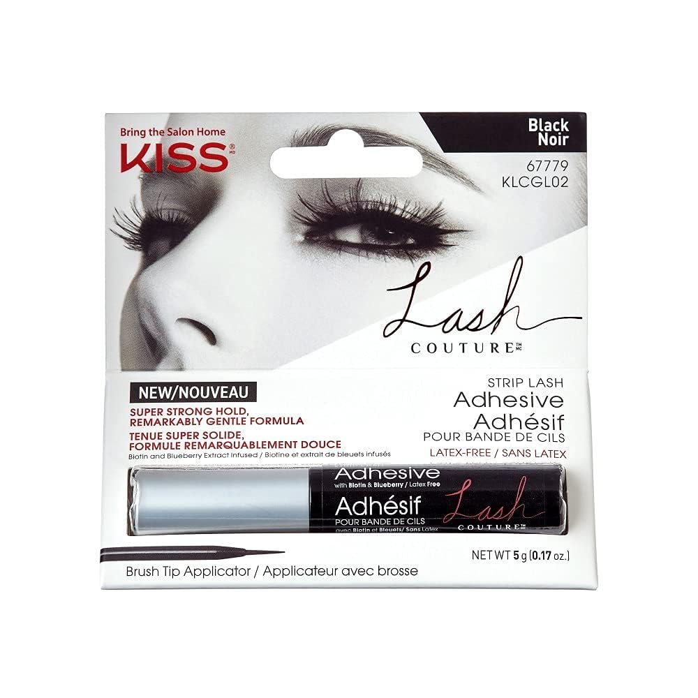 Foto 3 pulgar | Pegamento Para Pestañas Kiss Lash Couture Super Strong Black - Venta Internacional.